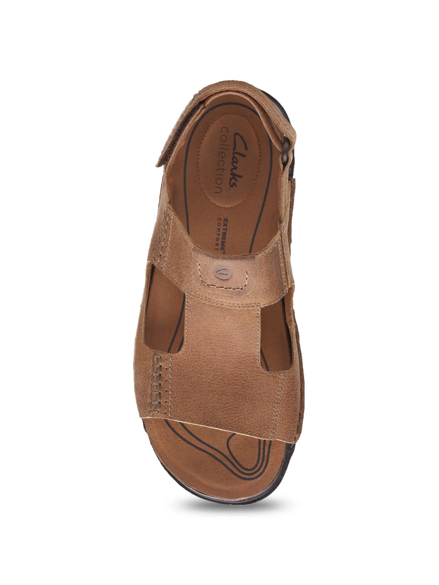 Clarks Mens Nature 5 Trail Brown Leather Casual Sandals Shoes | eBay