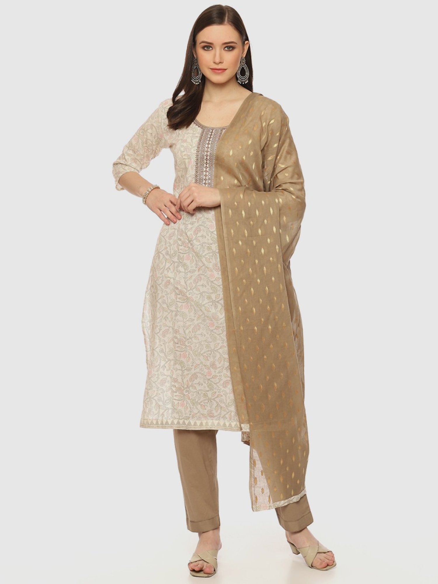 BIBA Linen Self Design Salwar Suit Material Price in India - Buy BIBA Linen  Self Design Salwar Suit Material online at Flipkart.com