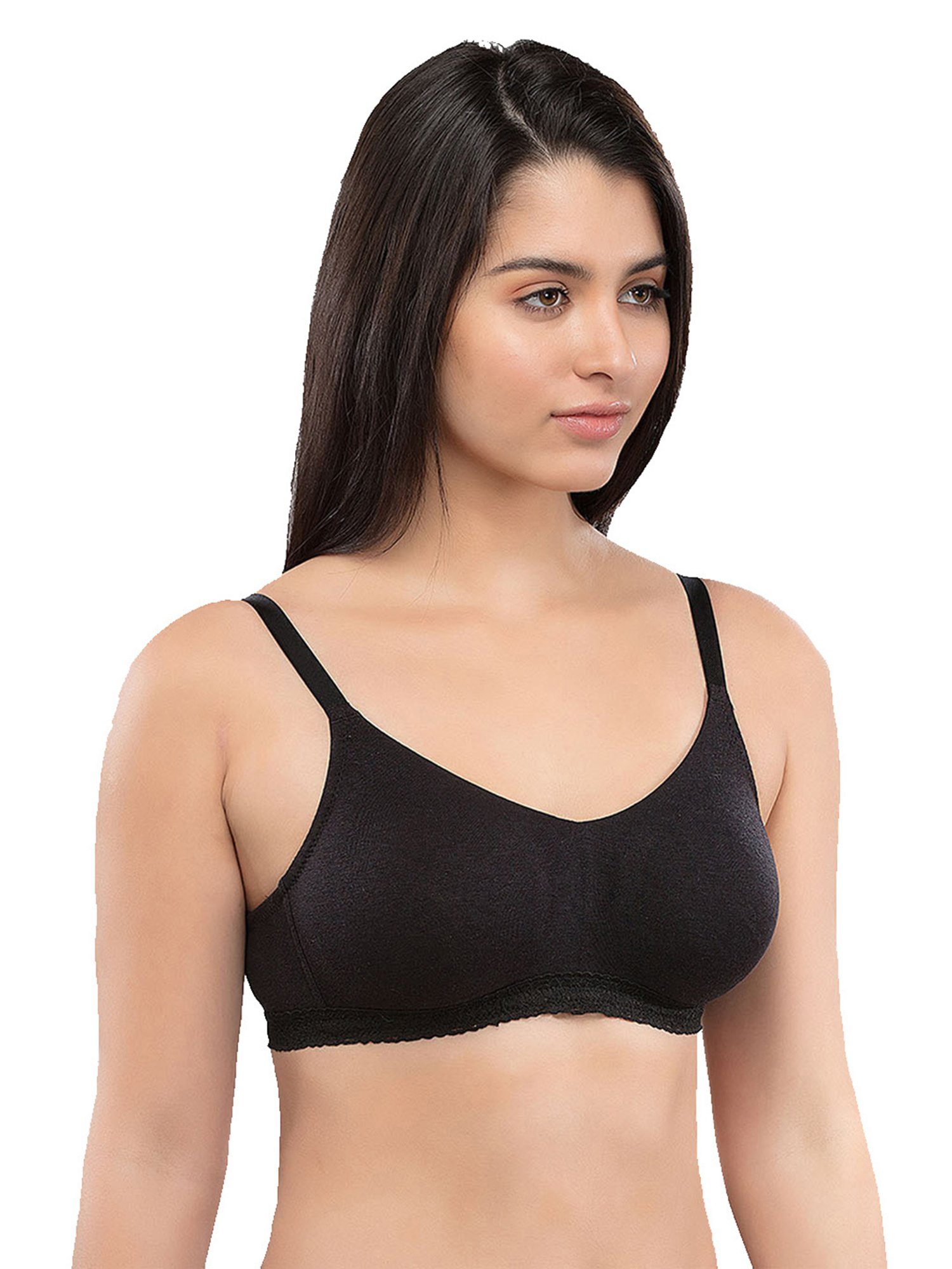 Buy Inner Sense Pack Of 3 Black & Beige T Shirt Bra Full Coverage Lightly  Padded - Bra for Women 15018242