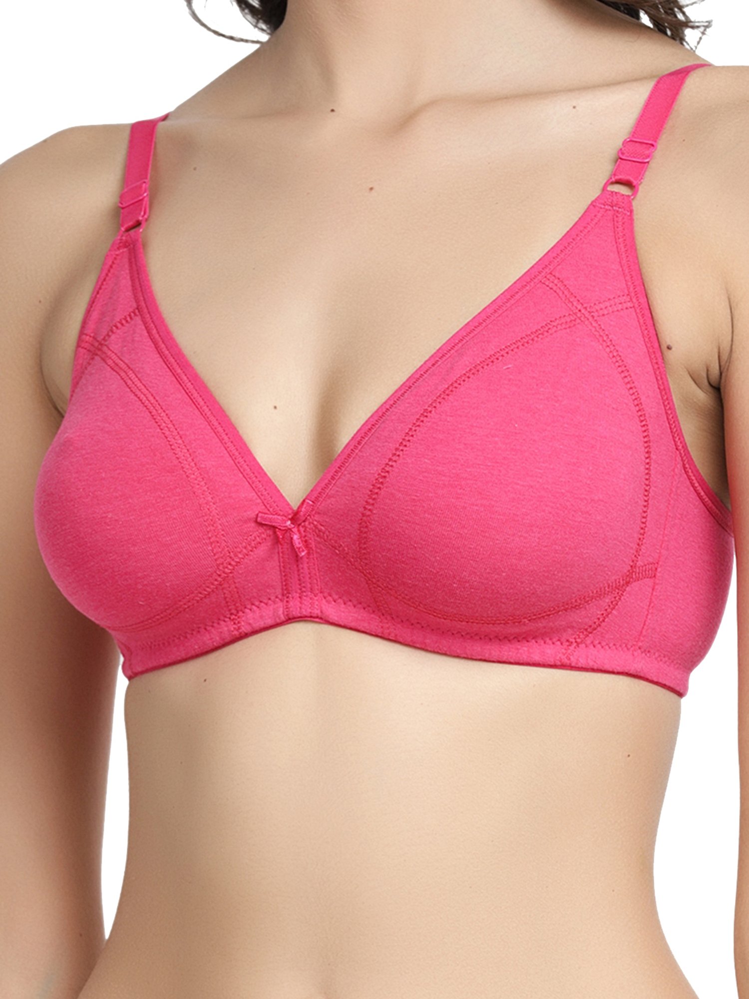 IN CARE Pink Half Coverage Non-Wired Push-Up Bra