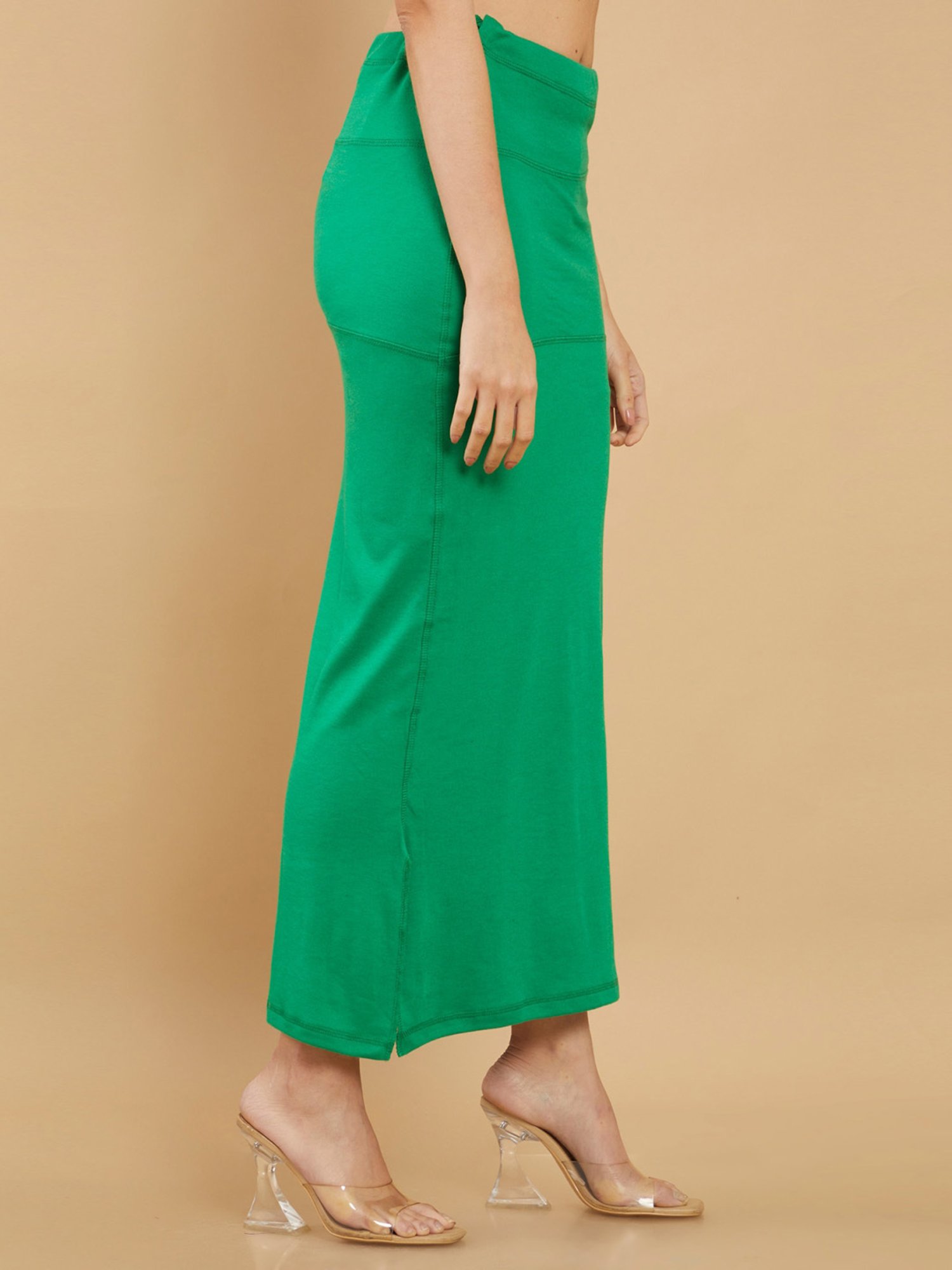 Buy Soch Pista Green Palin Saree Shapewear for Women Online @ Tata