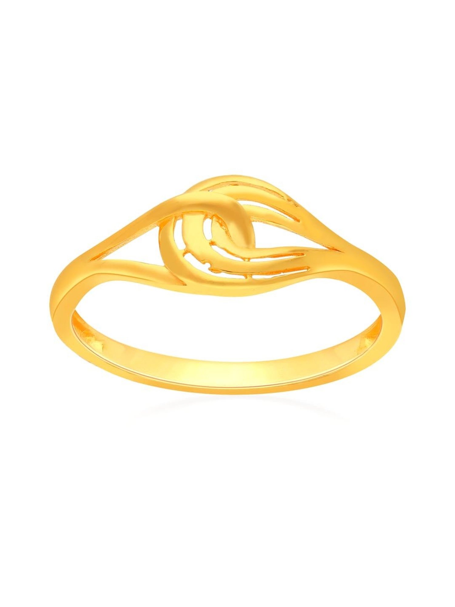 Plain Stripe Design Gold Ring 01-12 - SPE Gold,Chennai