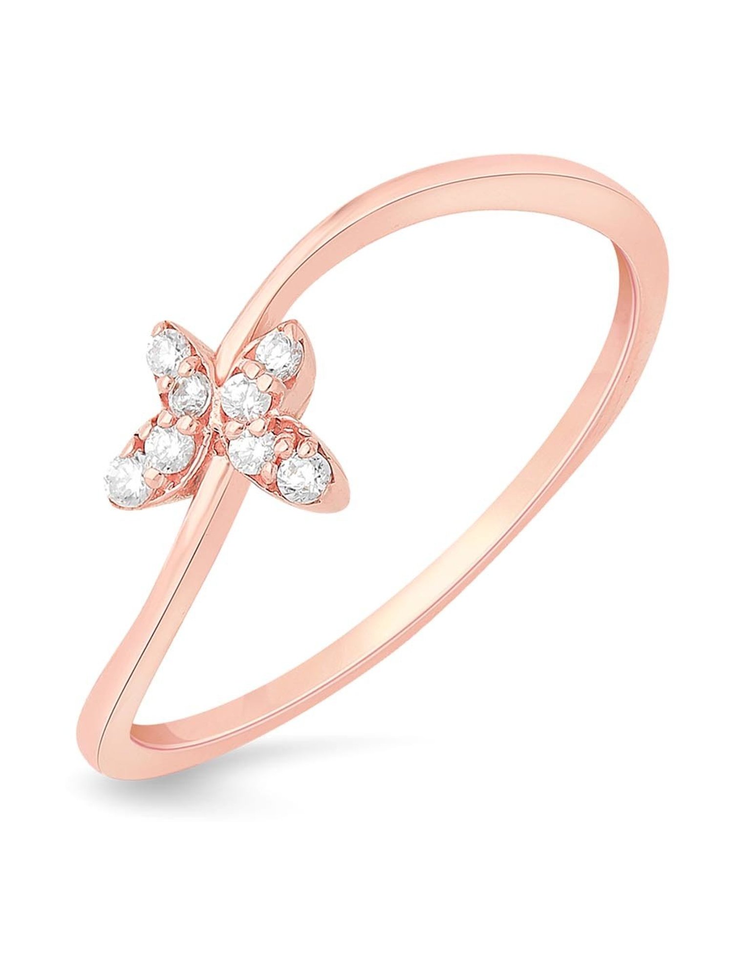 Buy Rose Gold Rings for Women by Candere By Kalyan Jewellers Online |  Ajio.com