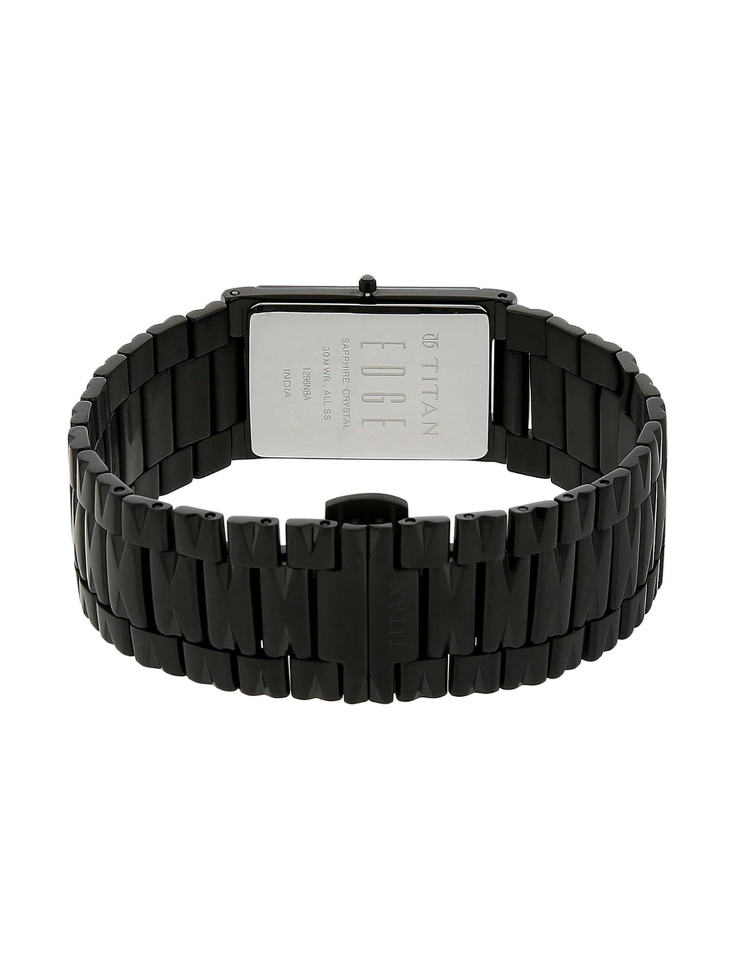 Titan edge shop watch black chain