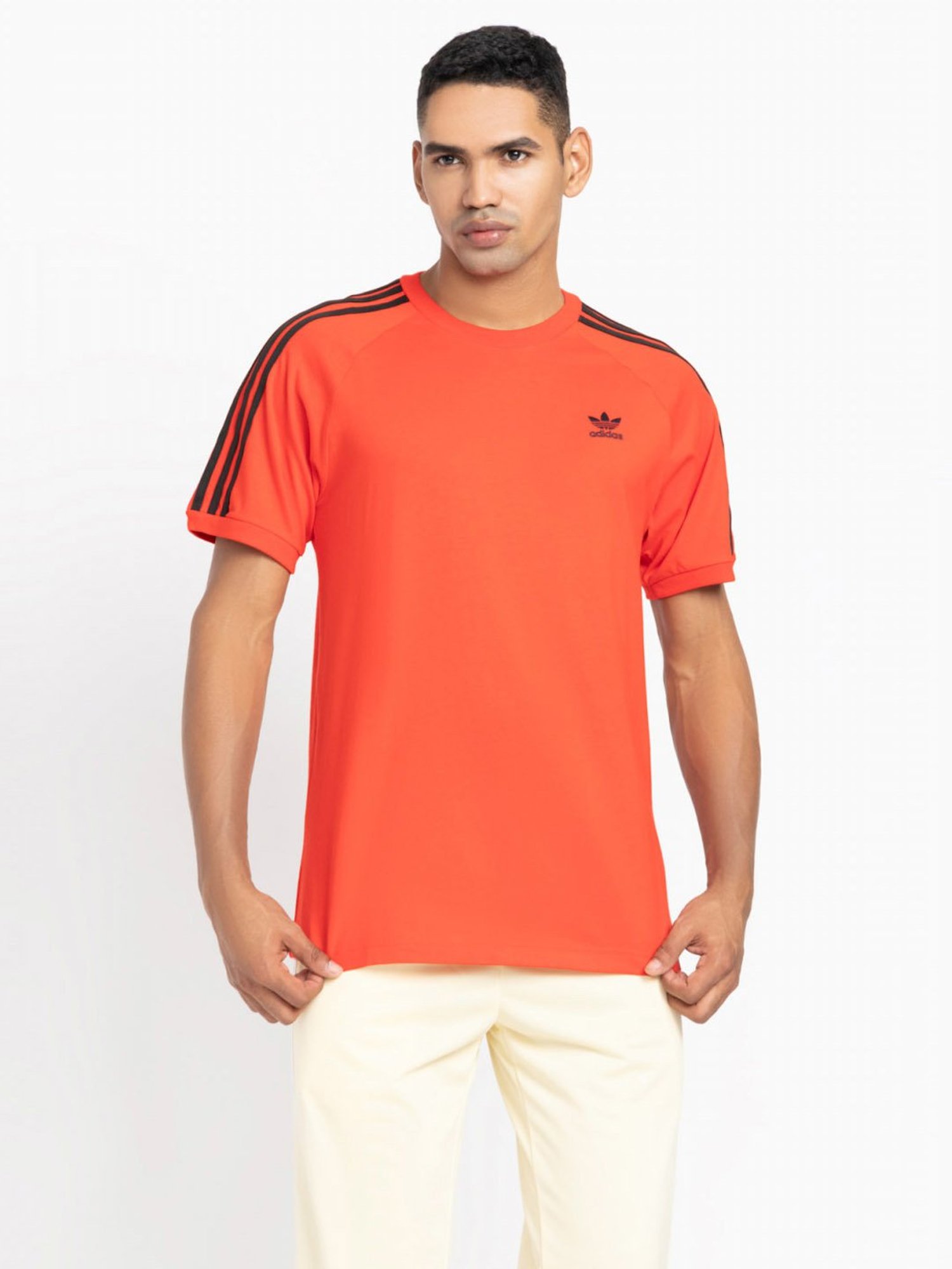 Buy Adidas Originals Purple Regular Fit Printed Sports T-Shirt for Mens  Online @ Tata CLiQ