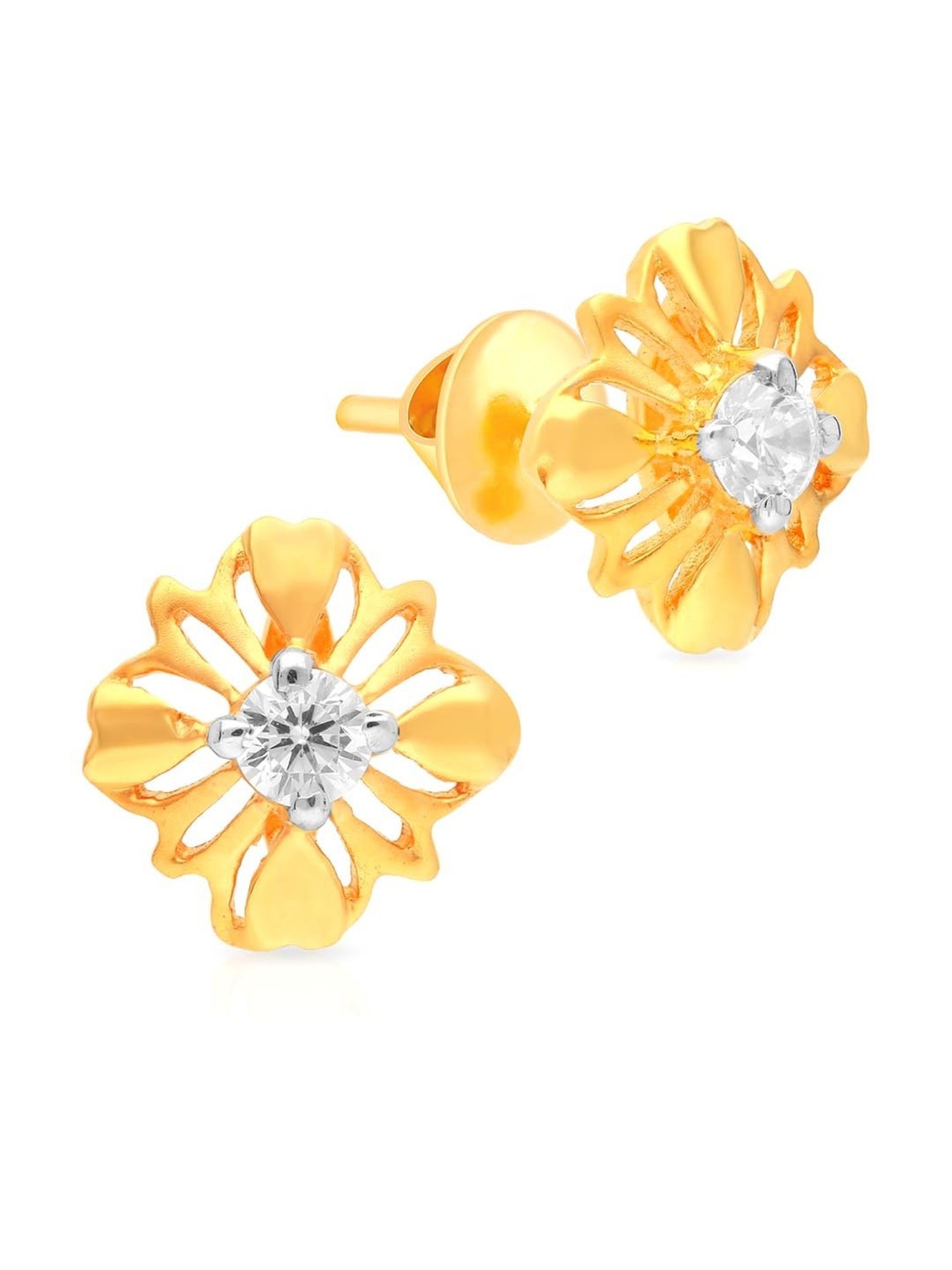Malabar Gold and Diamonds 950 Platinum Platinum and Diamond Stud Earrings  for Women : Amazon.in: Jewellery