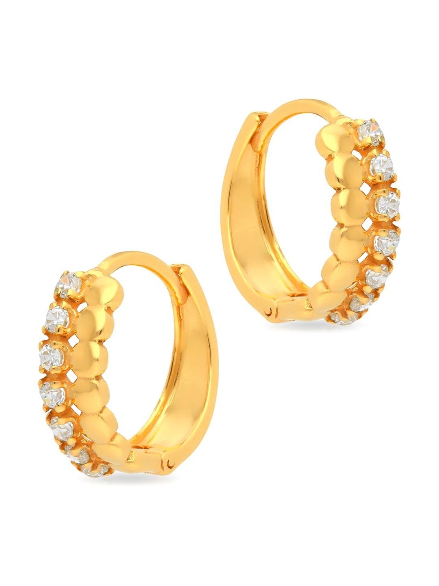 Shop Petite Ruby and Diamond 18k Gold Stud Earring for Women | Gehna