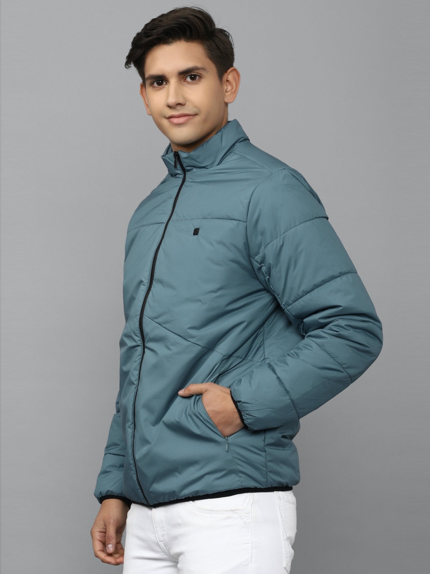 Buy Allen Solly Grey Cotton Regular Fit Quilted Jackets for Mens Online @  Tata CLiQ