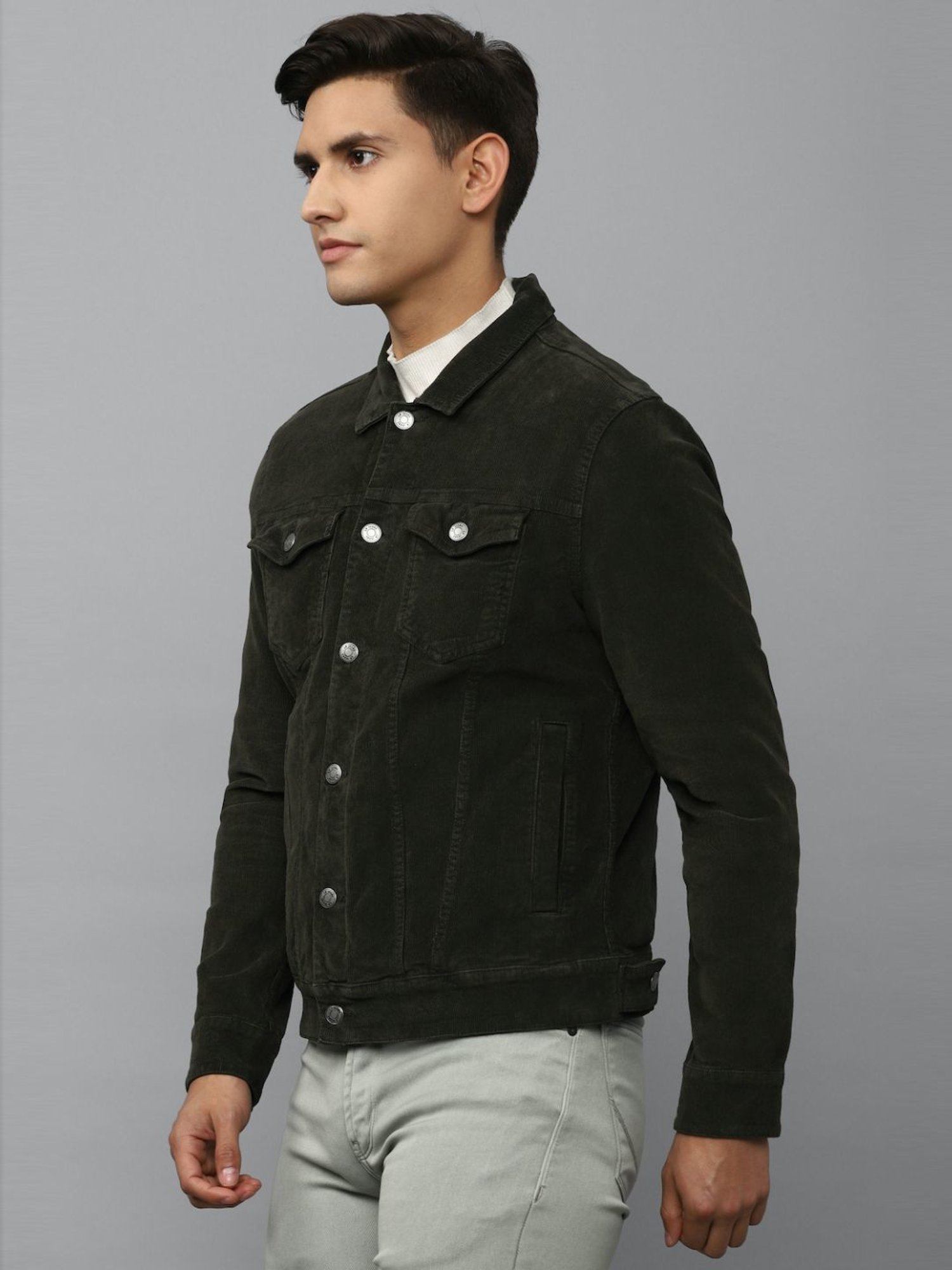 Buy Louis Philippe Jeans Gold Cotton Slim Fit Denim Jackets for Mens Online  @ Tata CLiQ