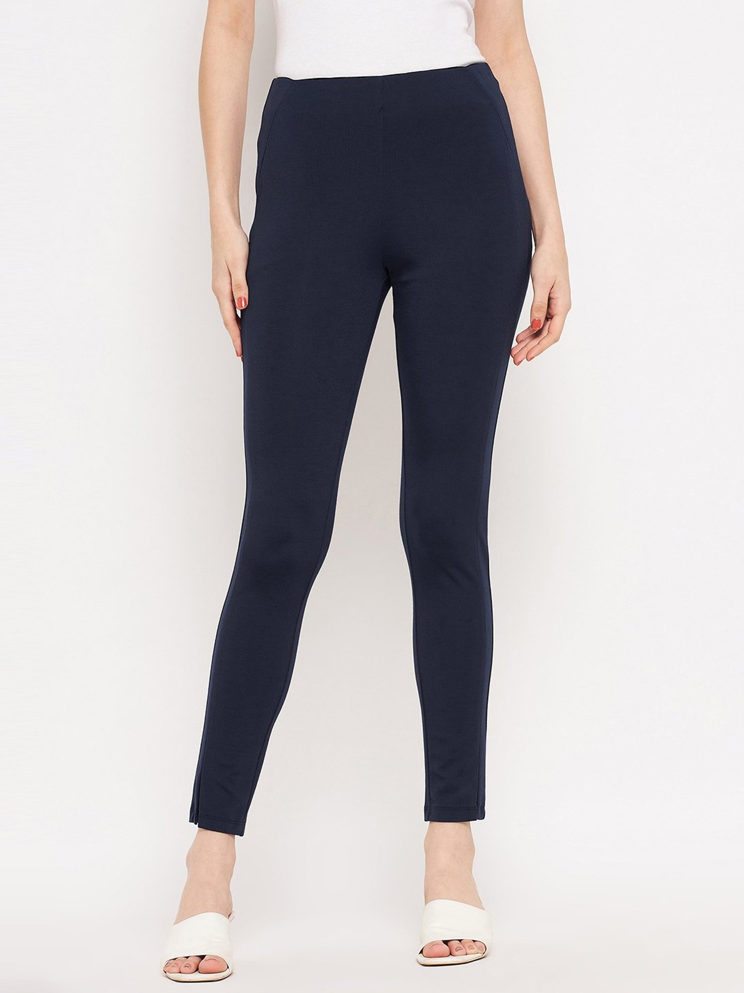 Buy MADAME Womens Solid Jeggings