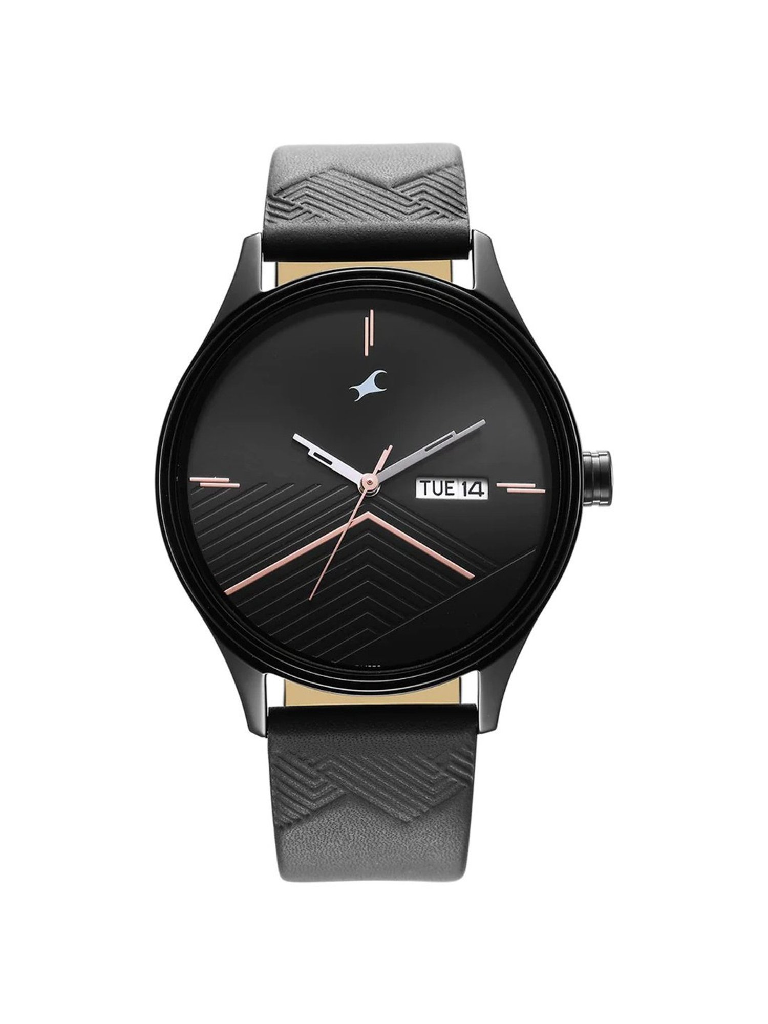 Fastrack black wrist on sale watch