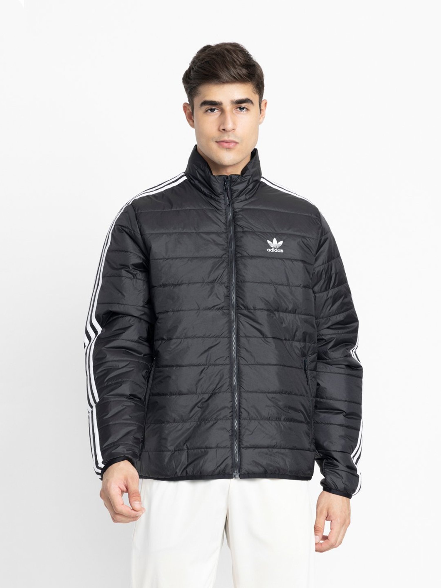 Adidas Originals Black Casual Jacket - Buy Adidas Originals Black Casual  Jacket online in India