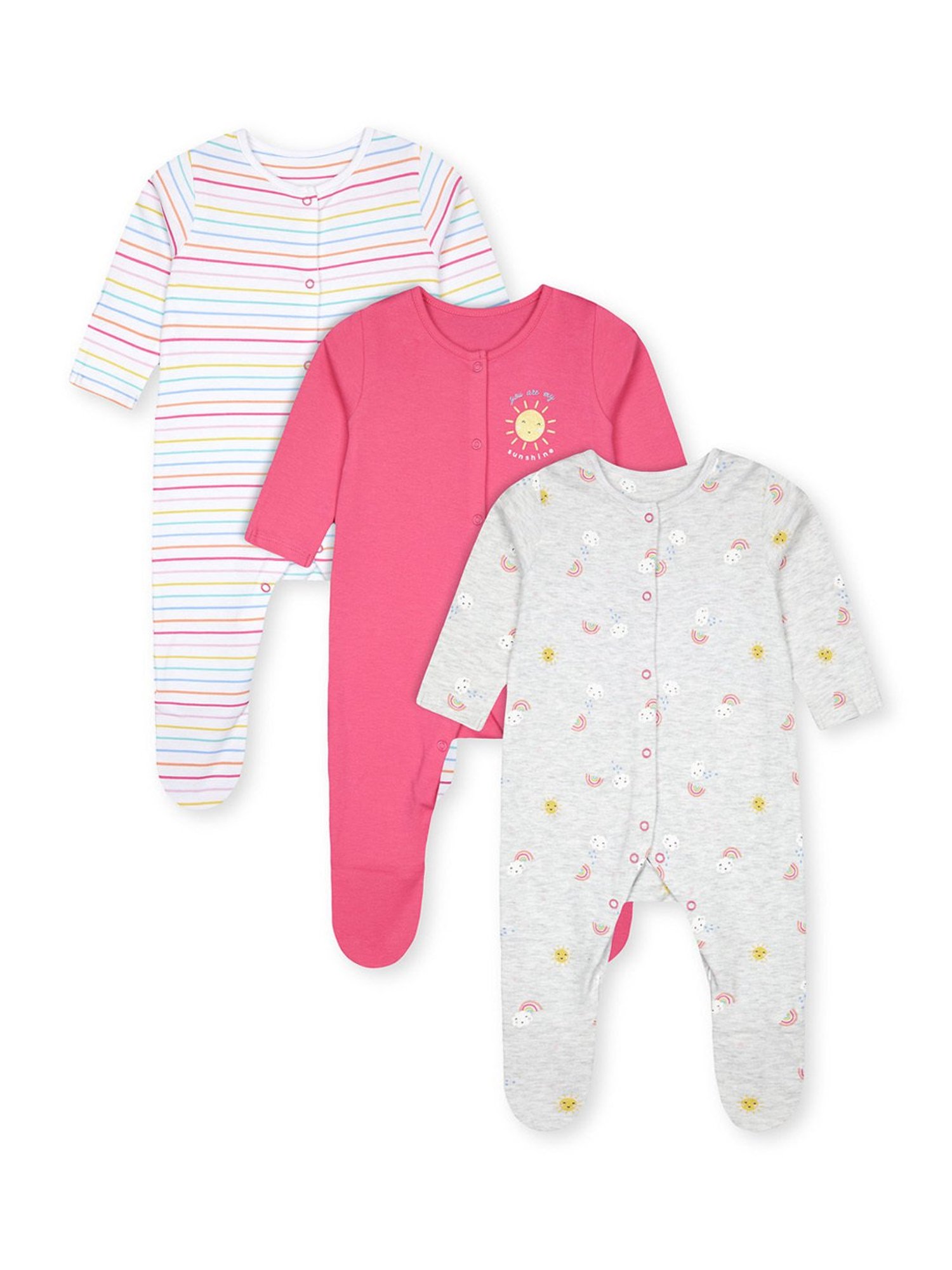 Mothercare sleepsuit best sale size chart