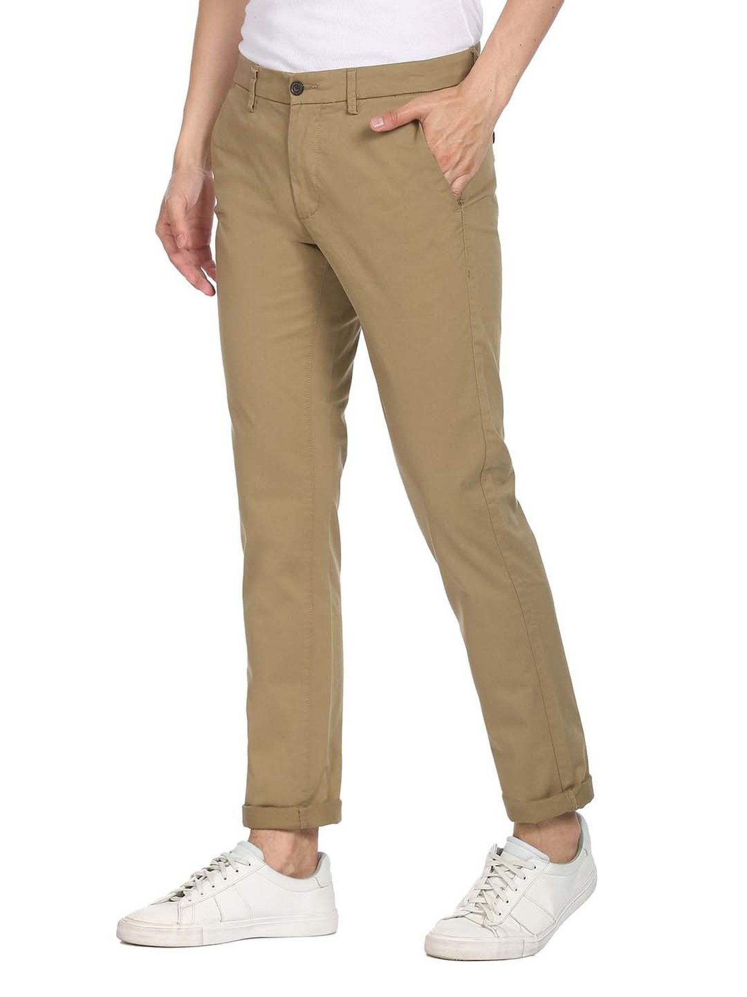 Buy Arrow Mens Relaxed Fit Formal Trousers ARGT0107BBeige30 at  Amazonin