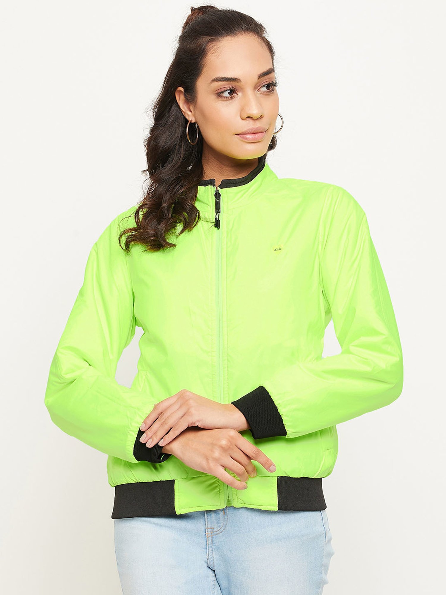 Neon Green UFO Jacket - Sale at Rs 899.00 | Hooded Jackets | ID:  2852535378748
