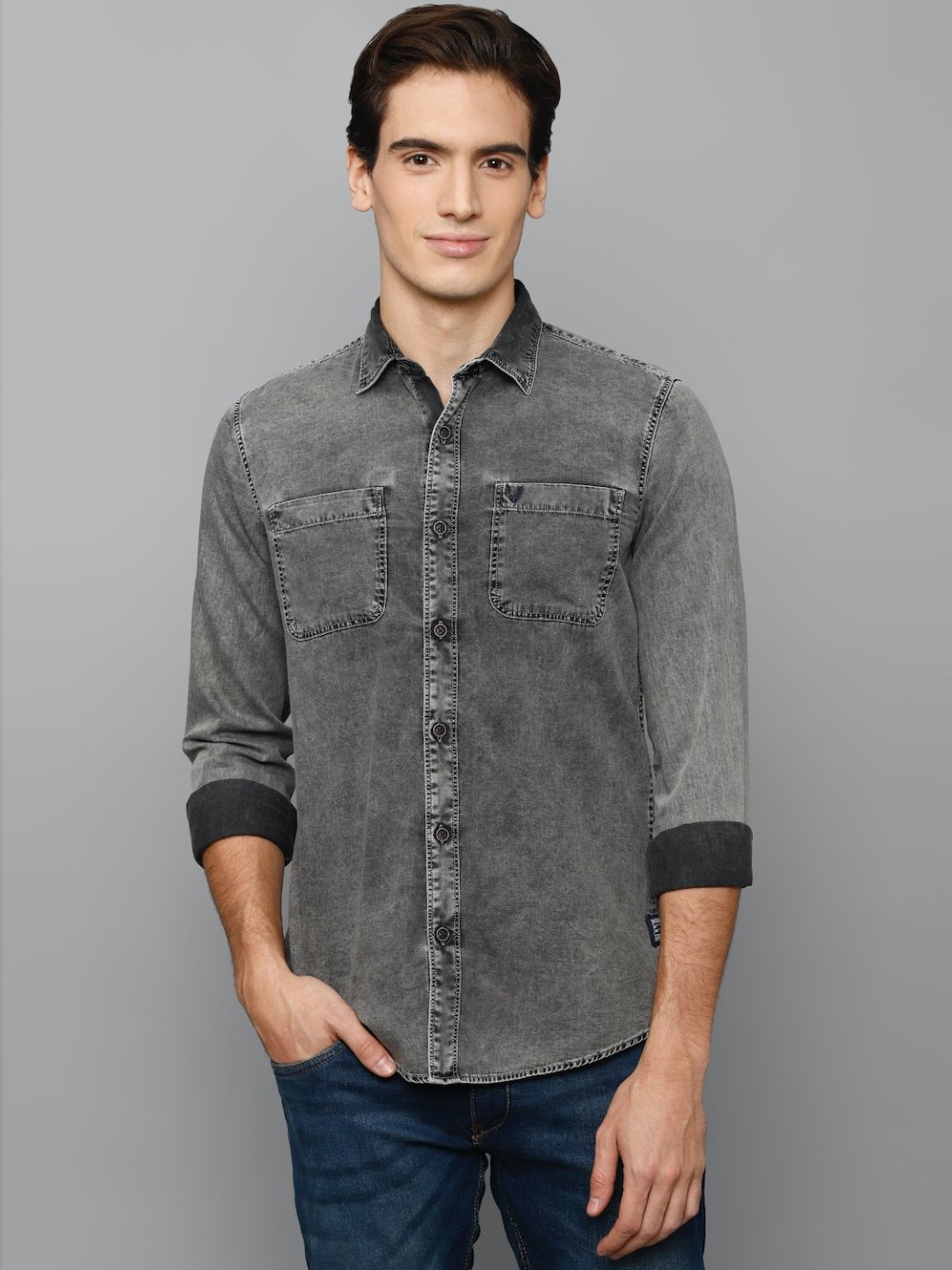 Buy Allen Solly Men White Printed Slim Fit Casual Shirt Online at Low  Prices in India - Paytmmall.com
