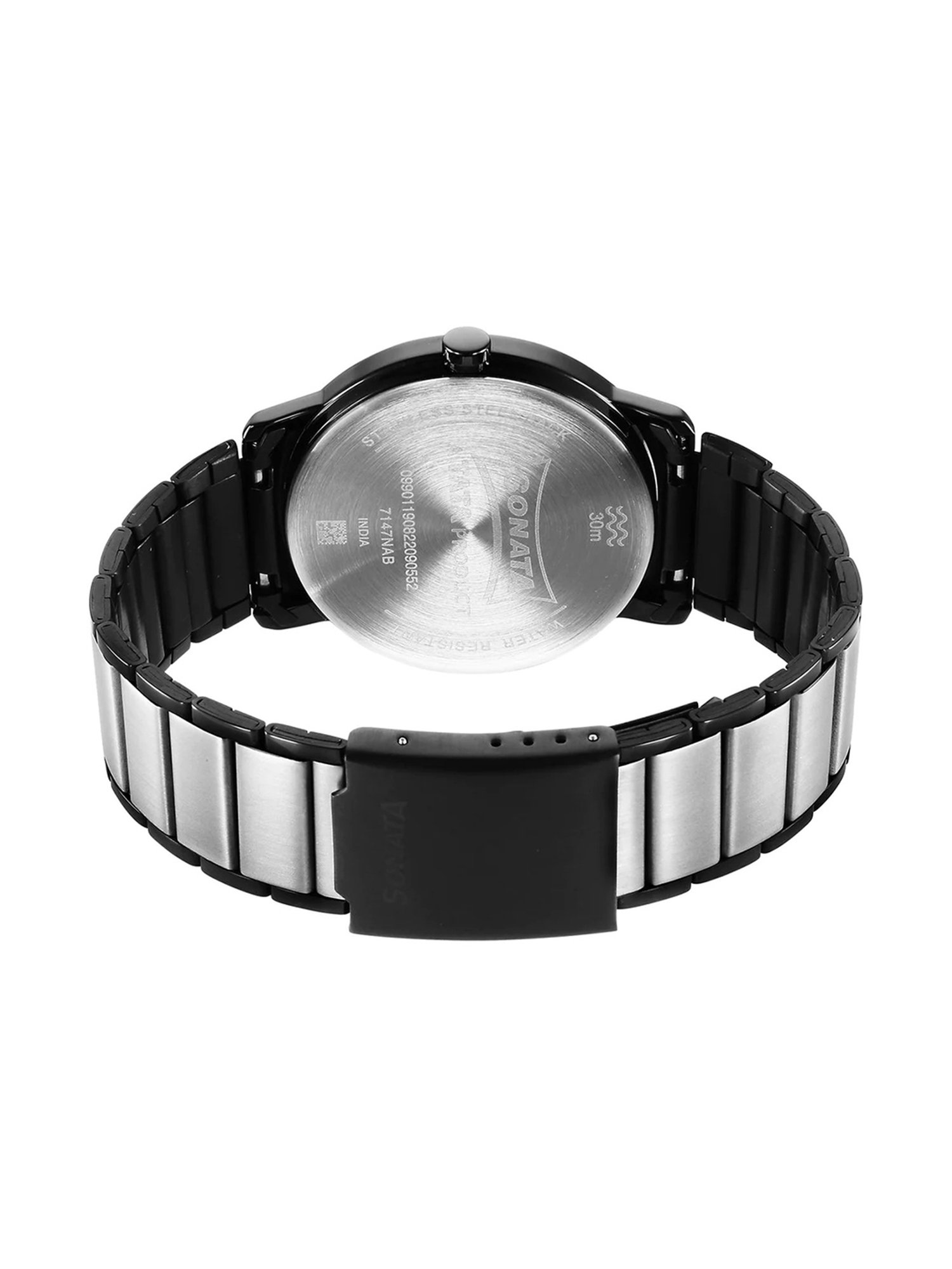 Buy Online Sonata Poze Quartz Analog Silver Dial Leather Strap Watch for  Men - sp70021sl01w | Titan