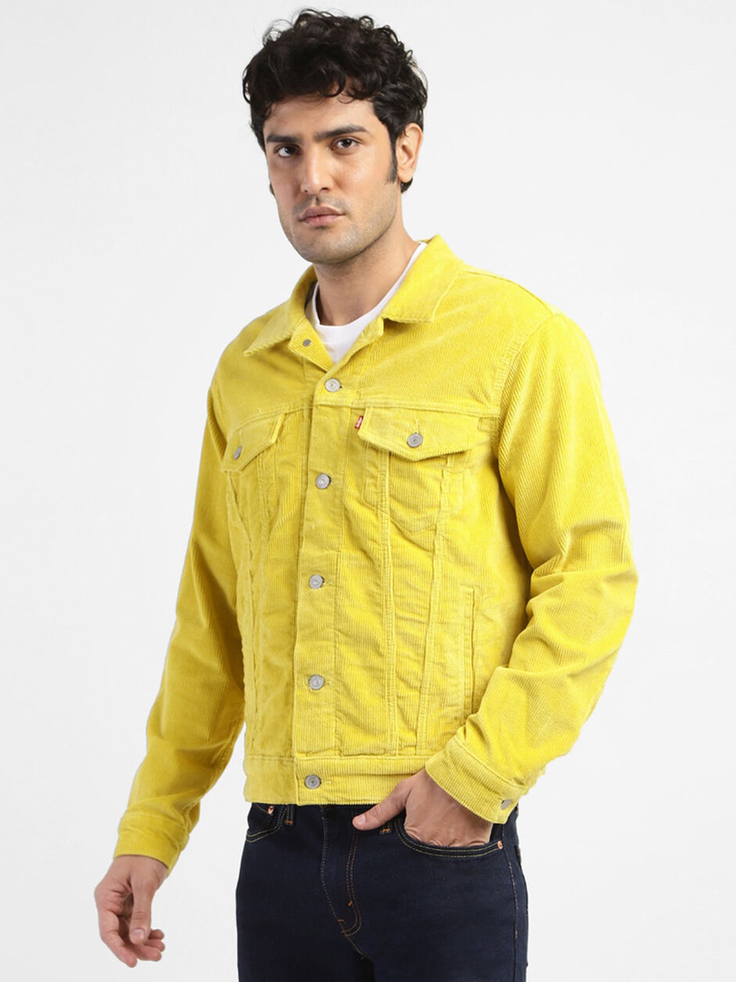 Buy Yellow & Black Jackets & Coats for Men by Campus Sutra Online | Ajio.com
