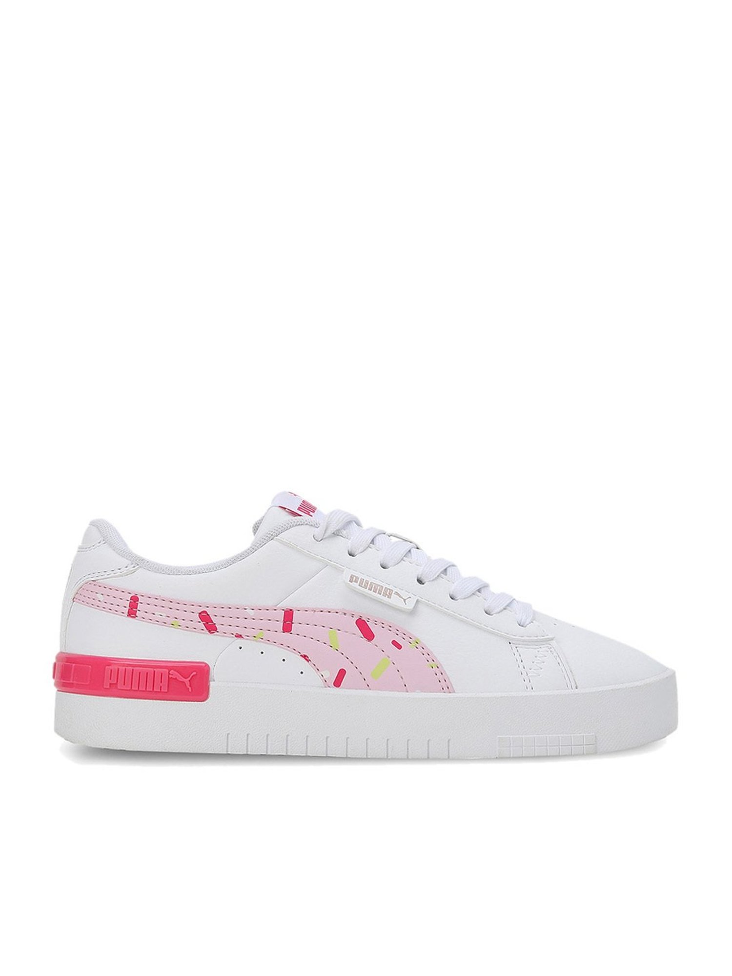 Buy Puma Kids White Pink Casual Sneakers for Girls at Best Price