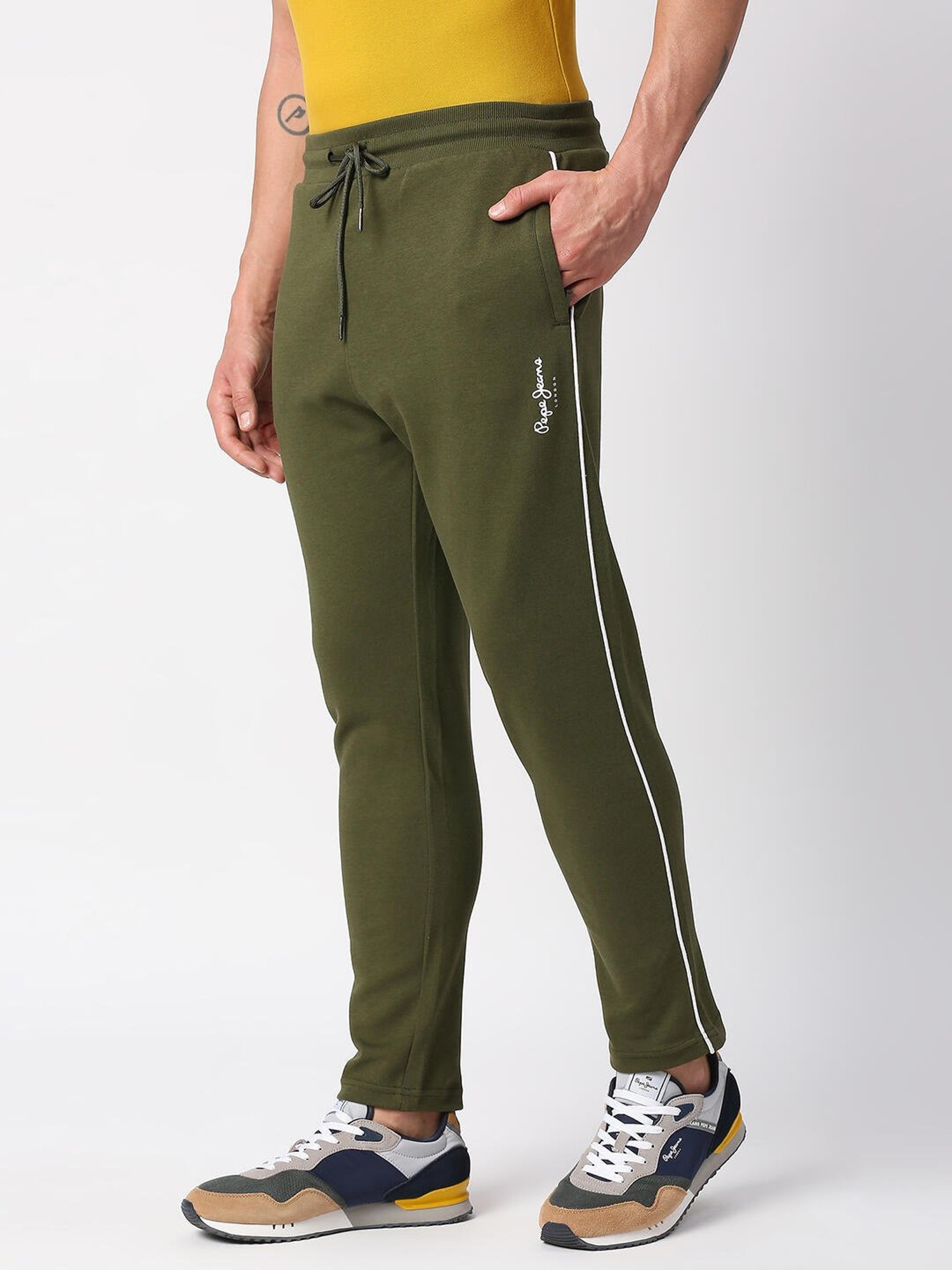 Pepe Jeans Green Slim Fit Jogger Pants