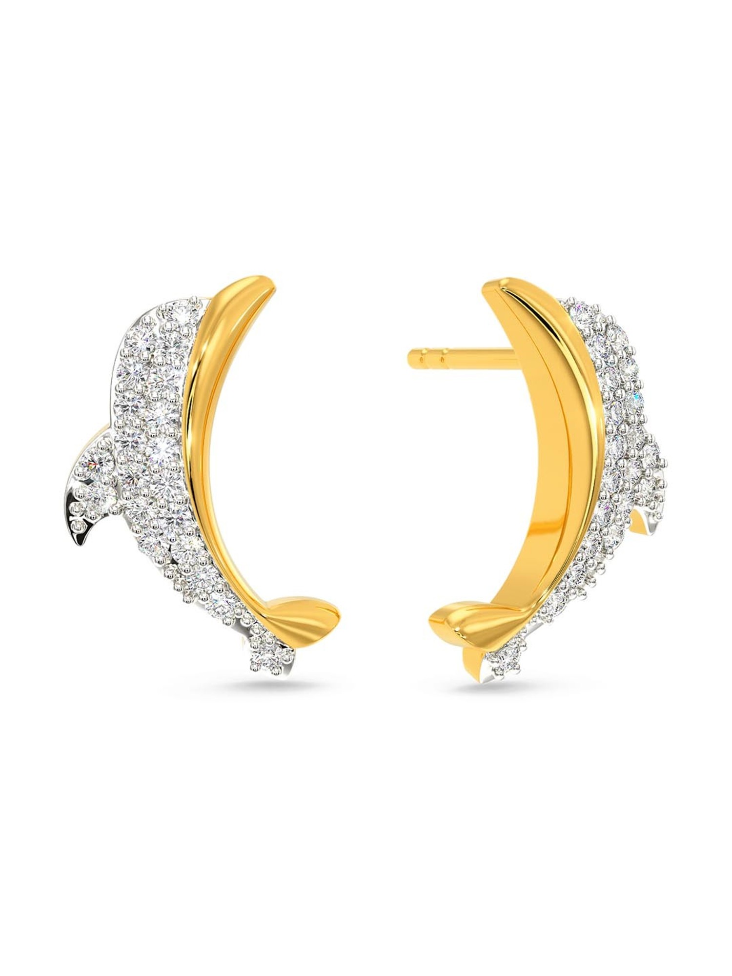 Swirl Diamond Earrings  Matree by Neha Wahi