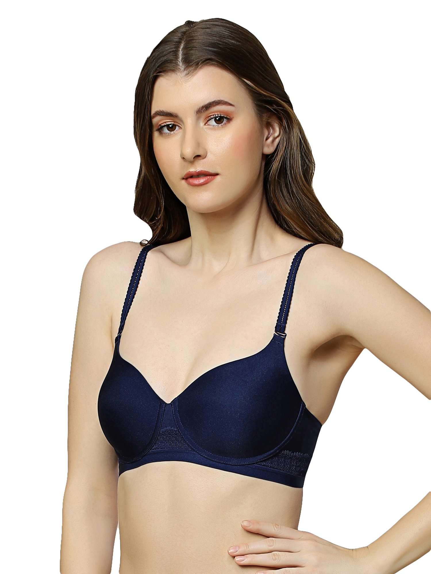 Buy Triumph Navy Women Ladyform Soft Seamless Non Padded 3D Bra For Women  Online @ Tata Cliq