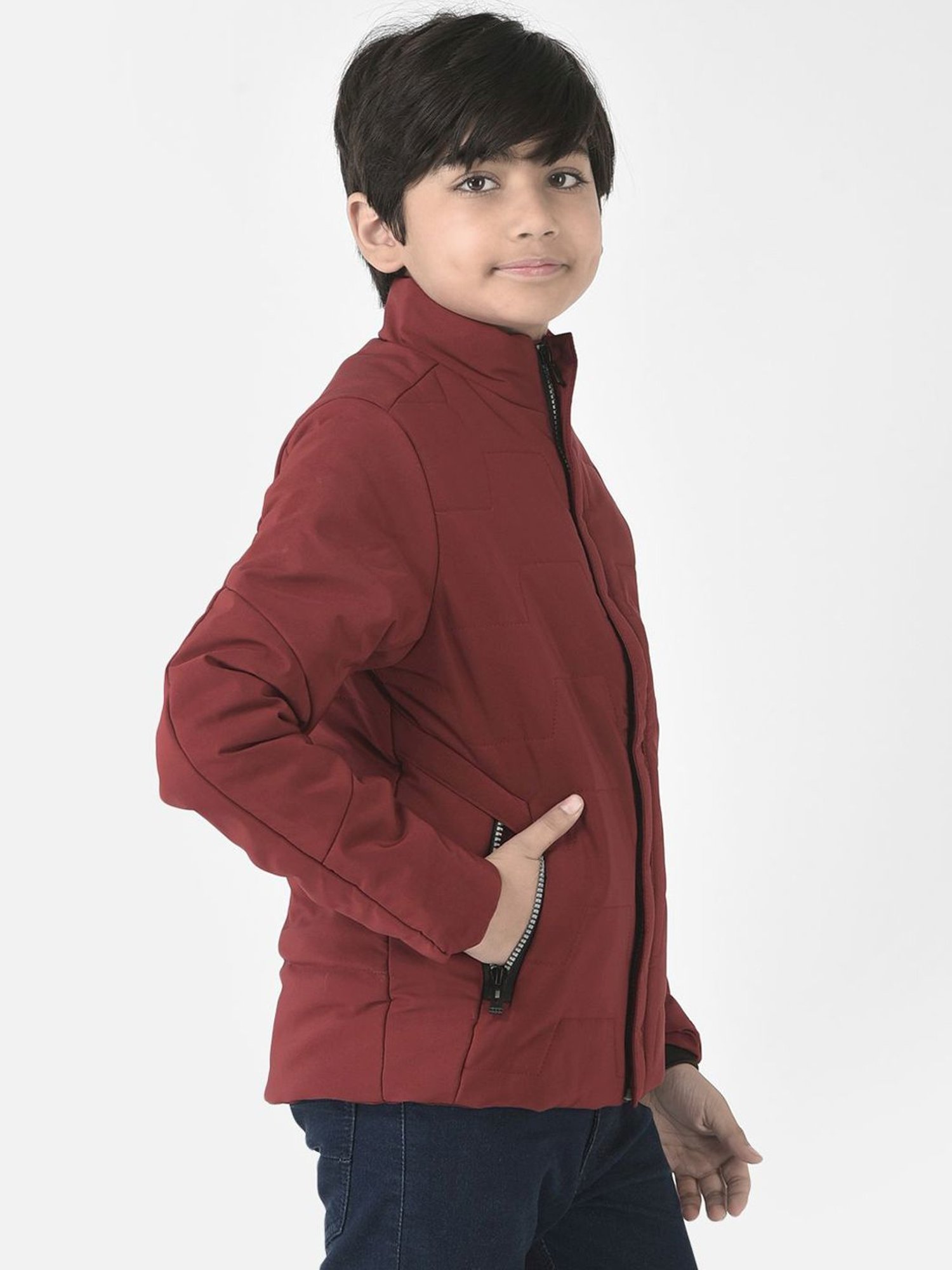 Maroon jacket sales for boys