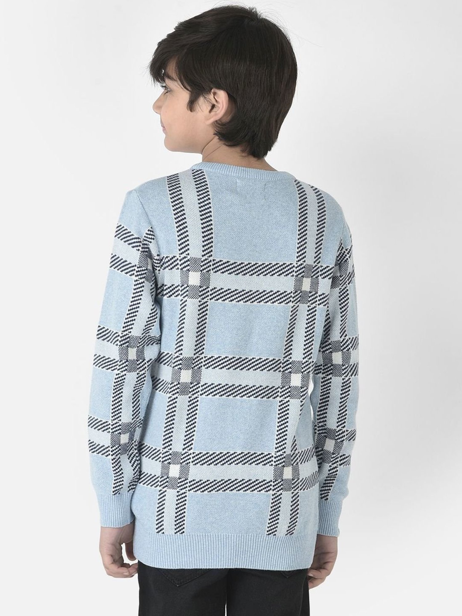 Buy Crimsoune Club Kids Navy Self Design Full Sleeves Sweater for Boys  Clothing Online @ Tata CLiQ