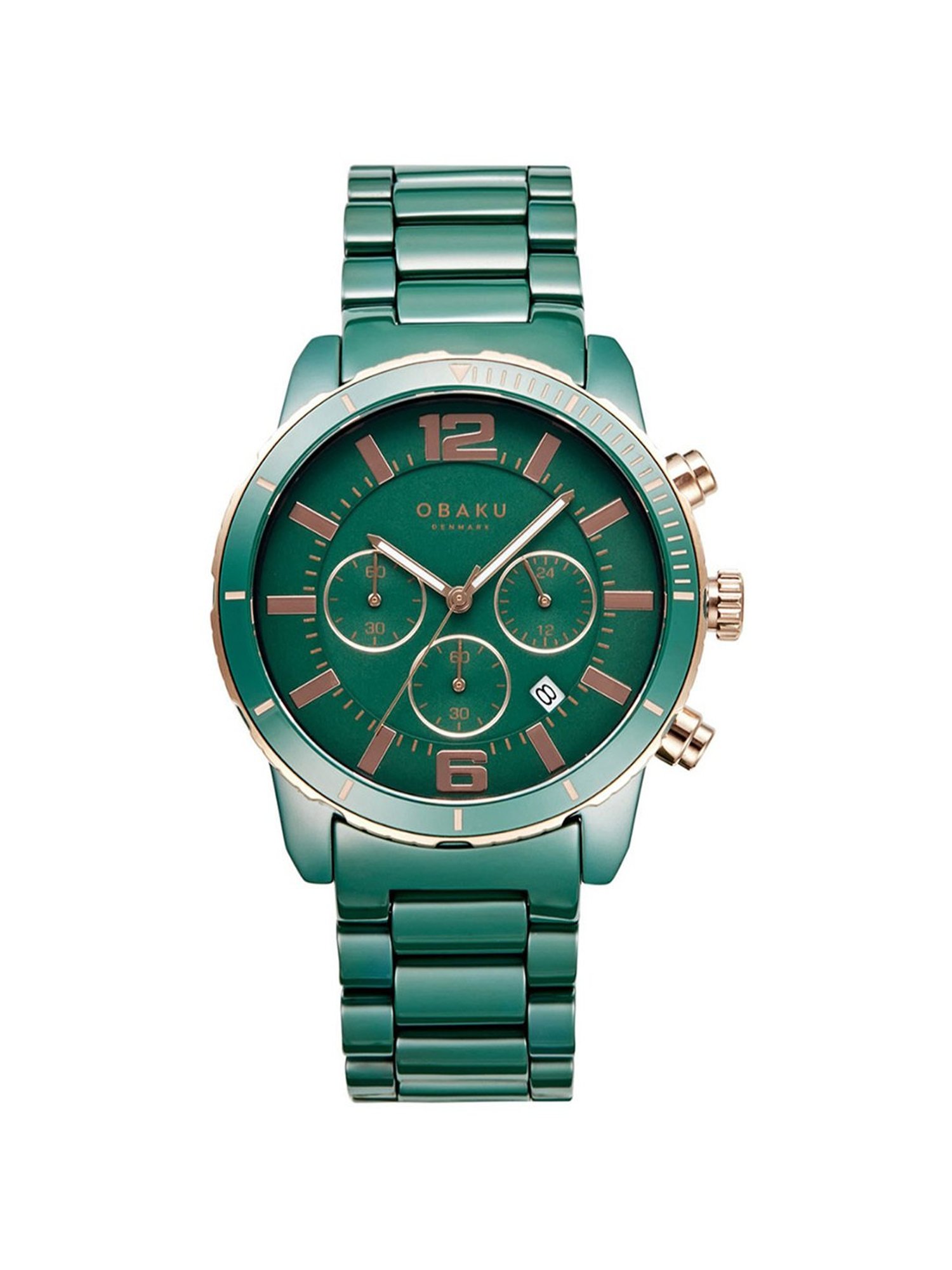 Buy OBAKU V278GCEECE Falk Lincoln Chronograph Watch for Men at