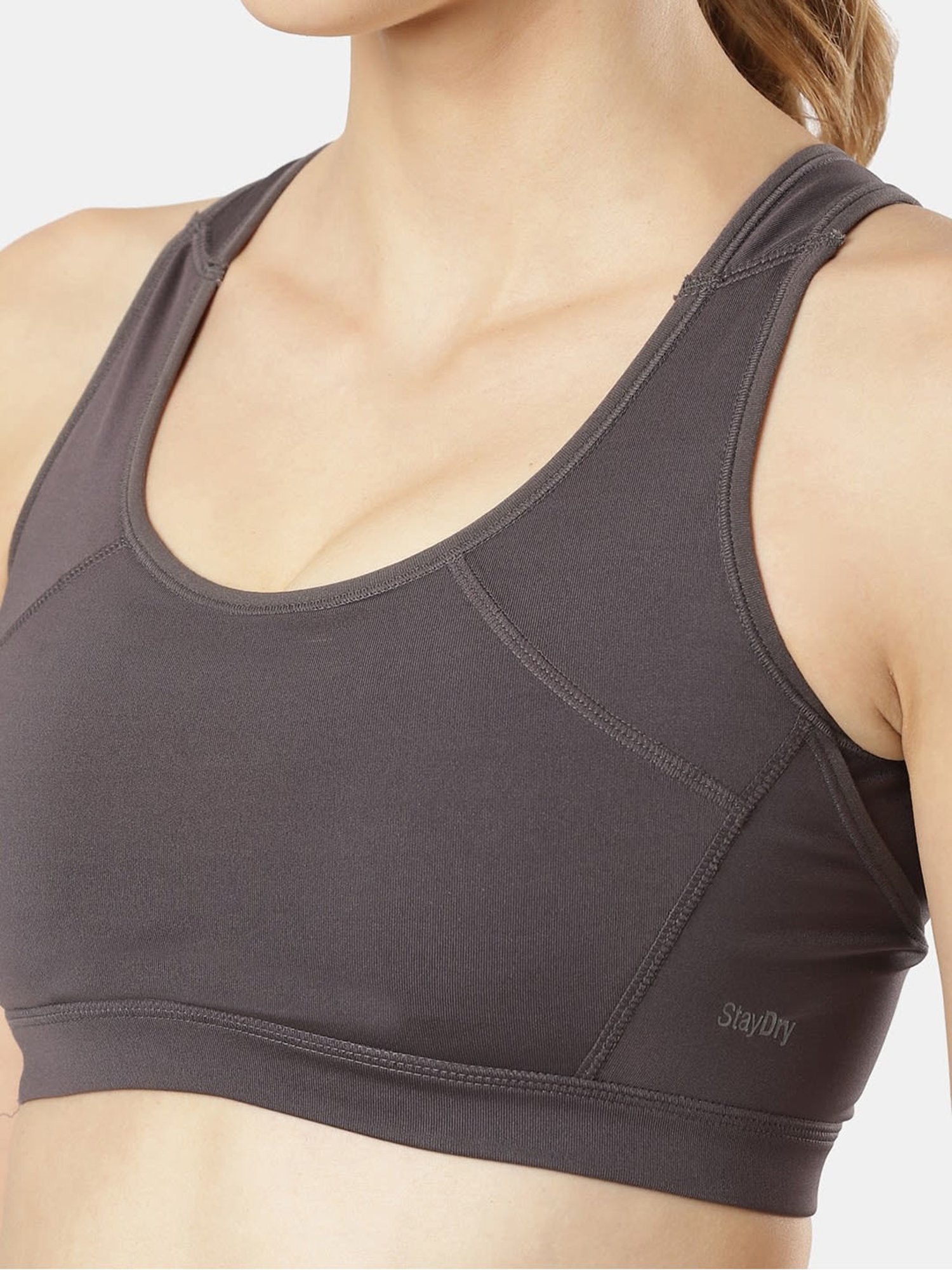 Jockey Grey Full Coverage Wireless Beginner's Bra