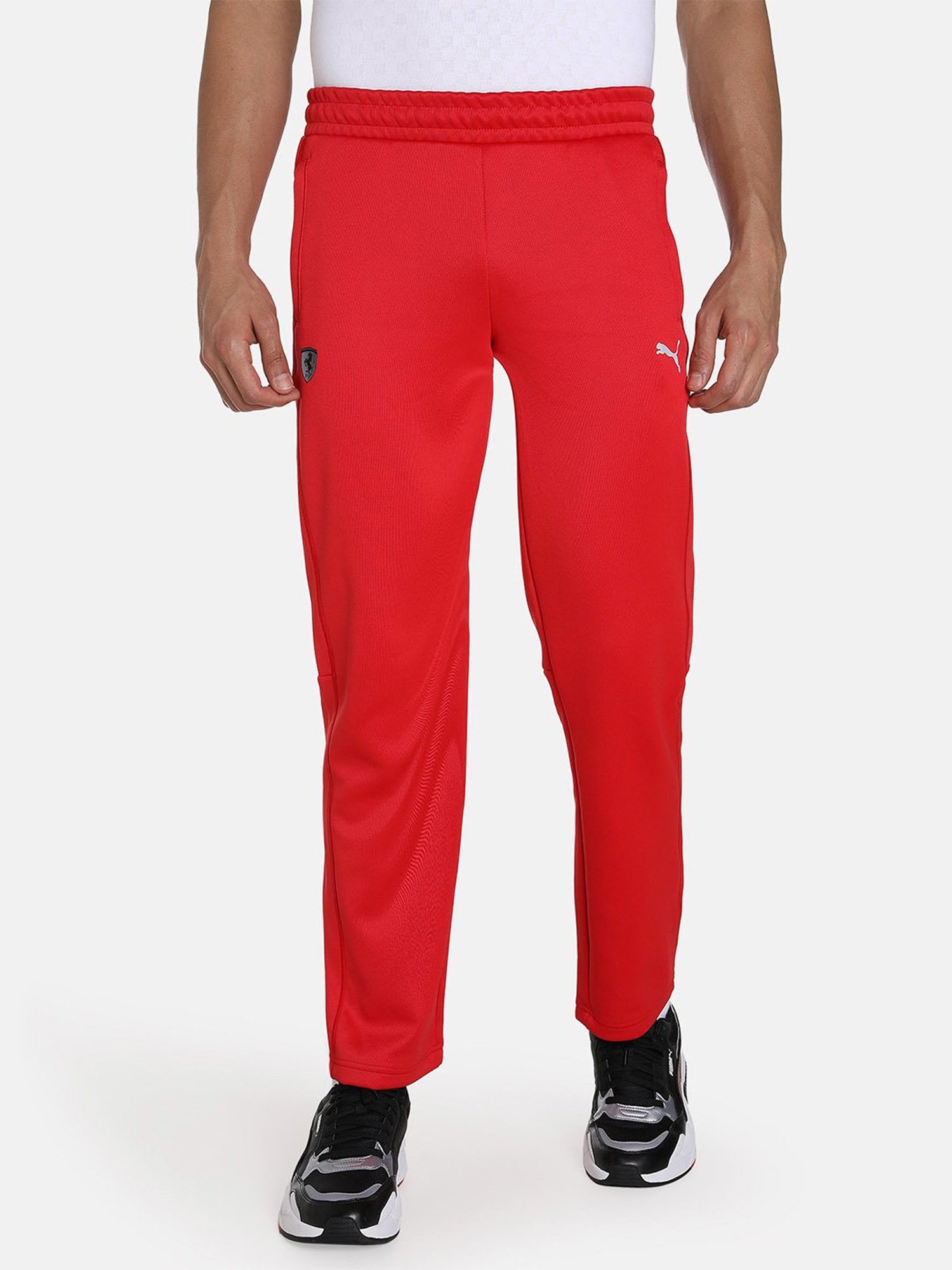 Puma red track on sale pants