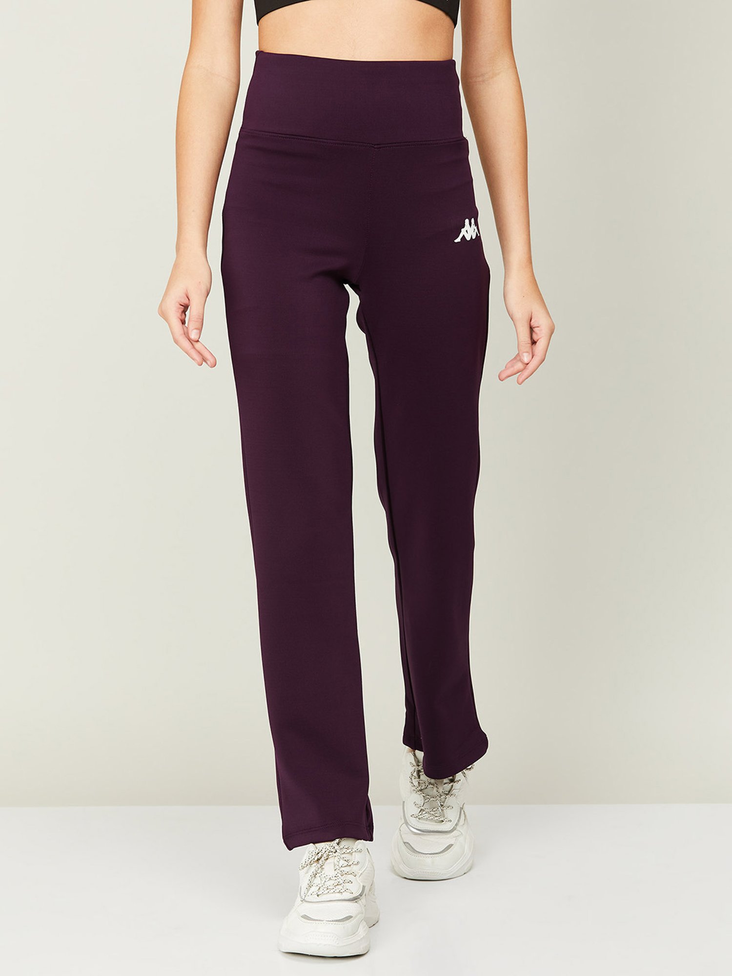 Buy KAPPA Purple High Rise Track Pants for Women Online @ Tata CLiQ