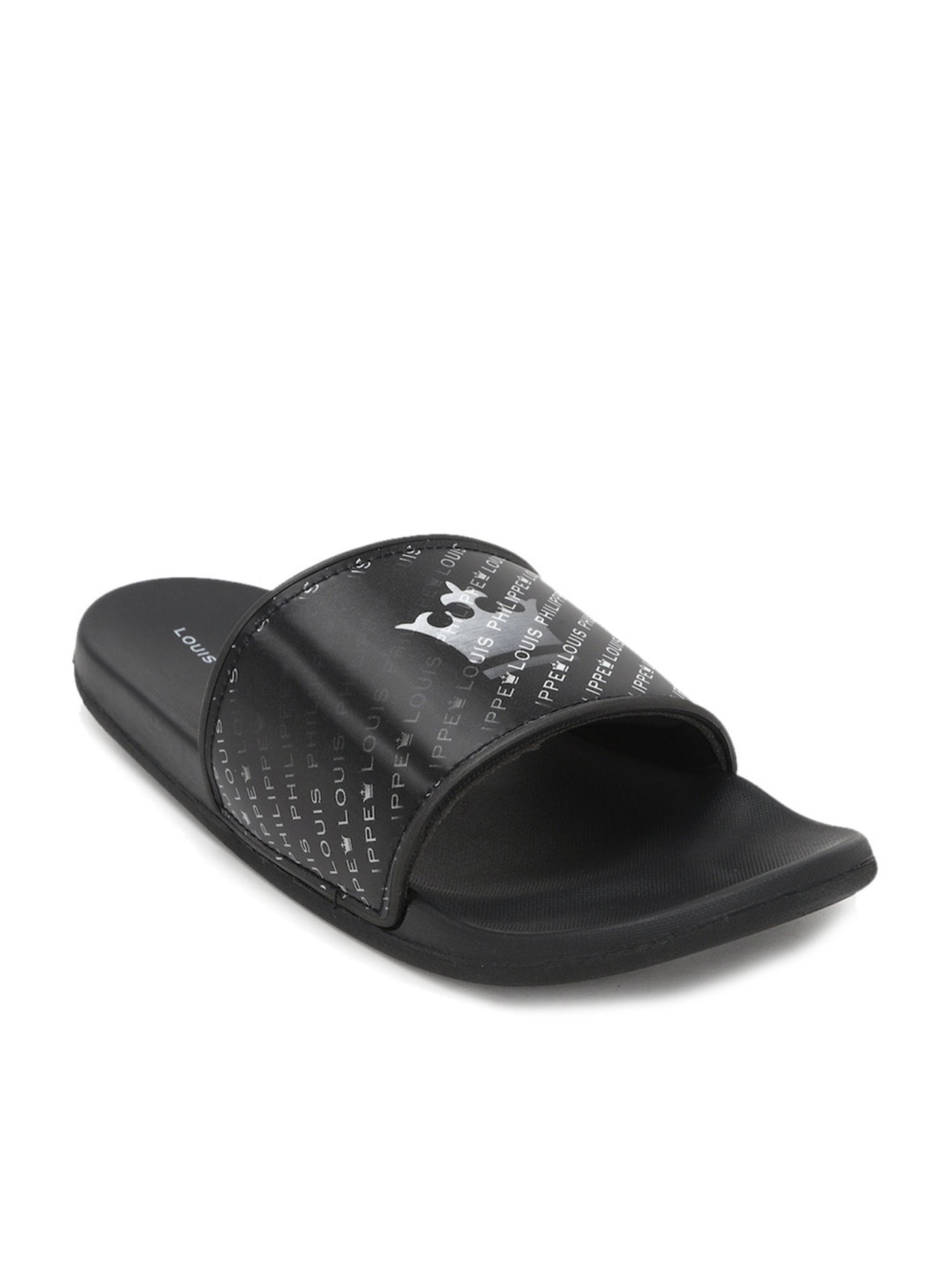 Buy Men Black Sandals Online - 356029 | Louis Philippe