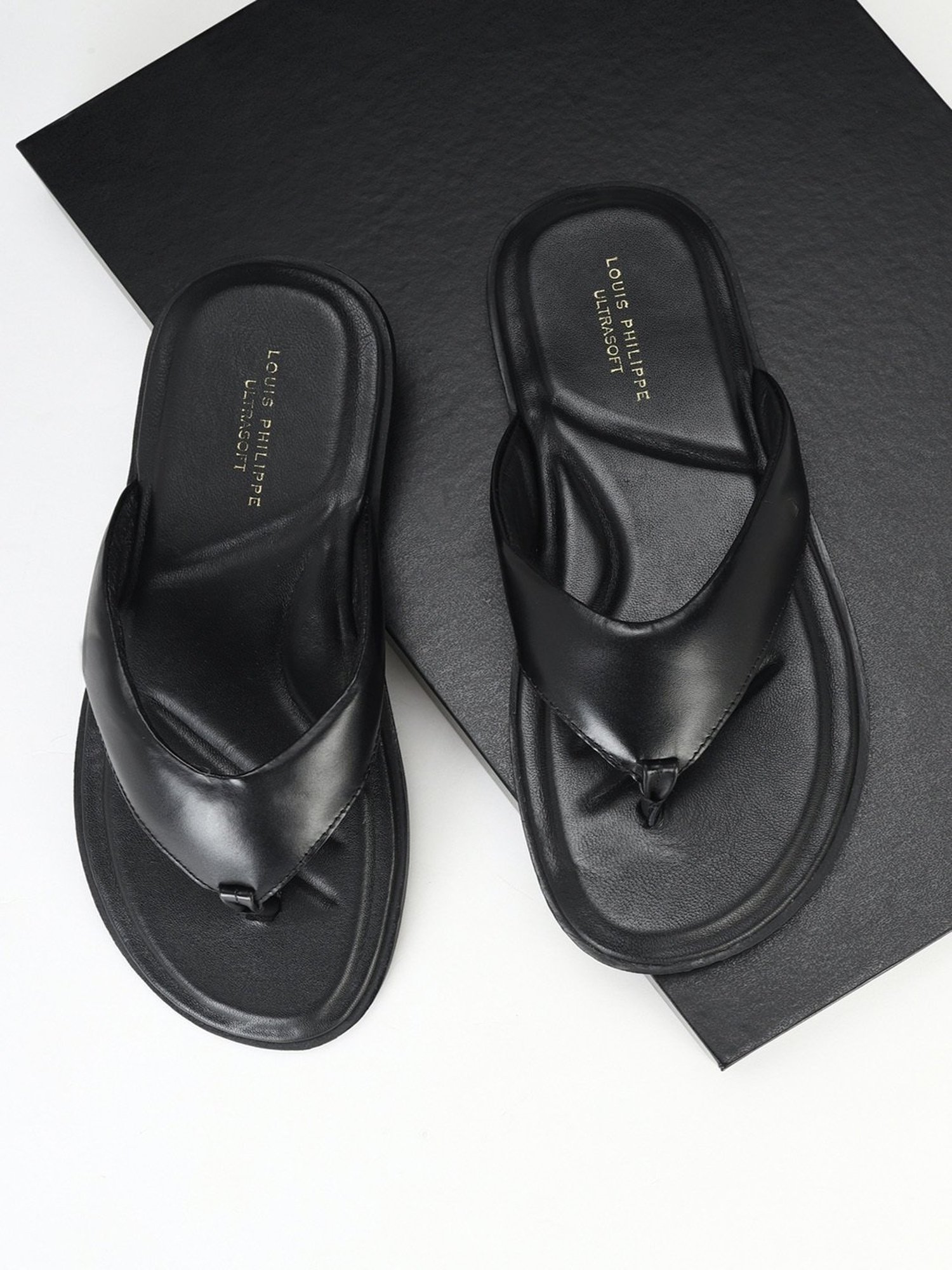 Buy Louis Philippe Men s Black Thong Sandals for Men at Best Price Tata CLiQ