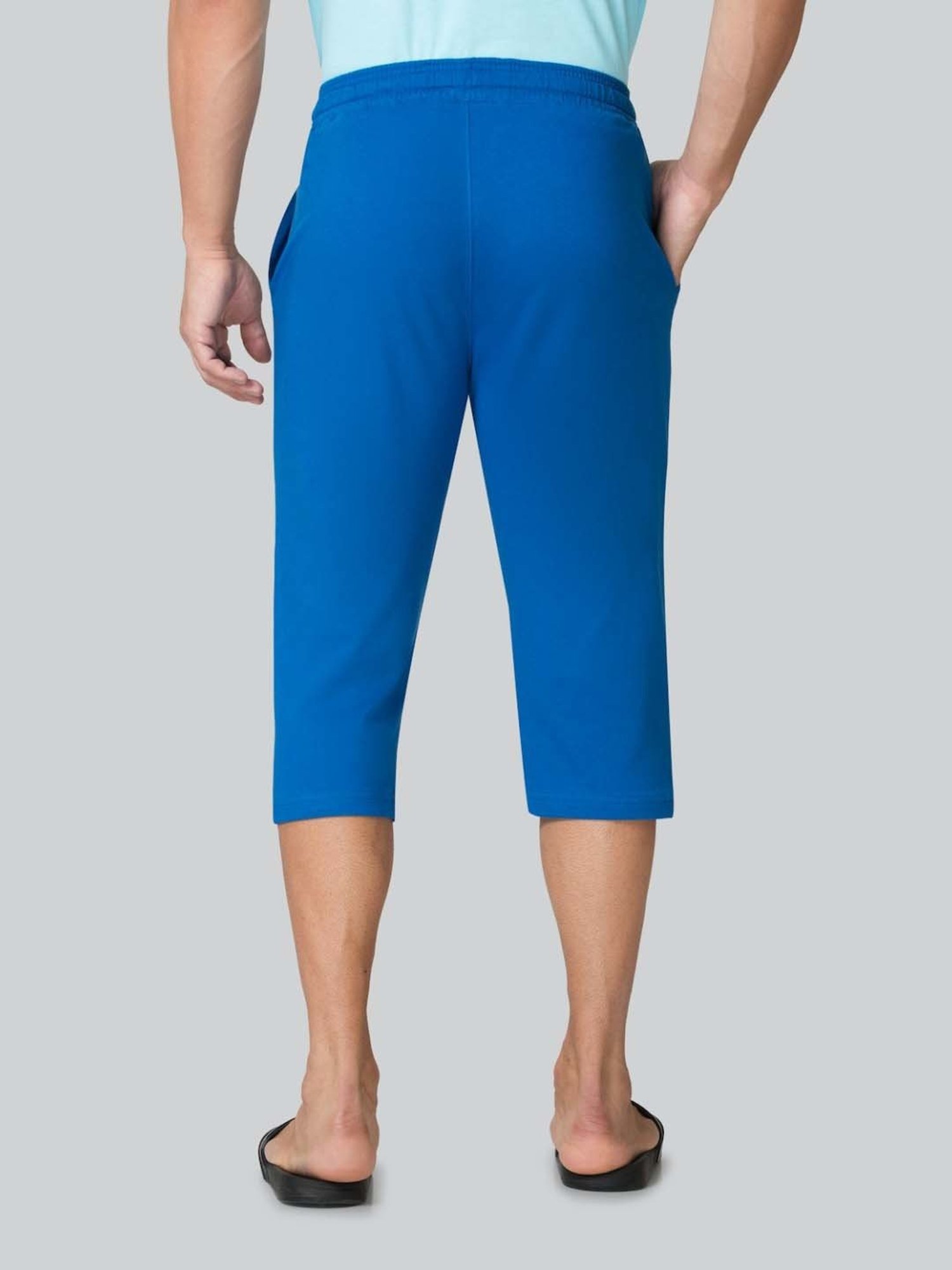 Buy Vh Innerwear Blue Cotton Regular Fit Capris for Mens Online @ Tata CLiQ
