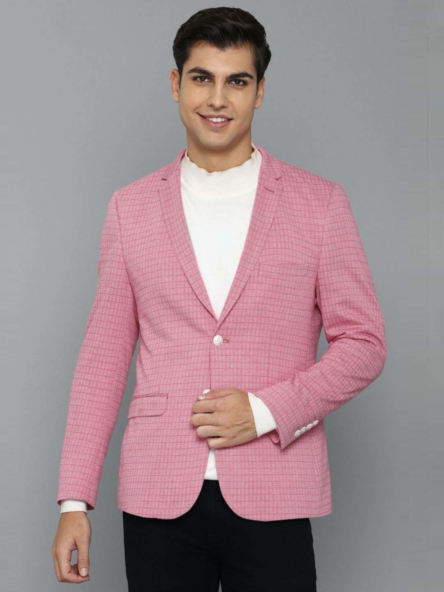 Buy Louis Philippe Sport Blue Super Slim Fit Blazer for Men Online @ Tata  CLiQ