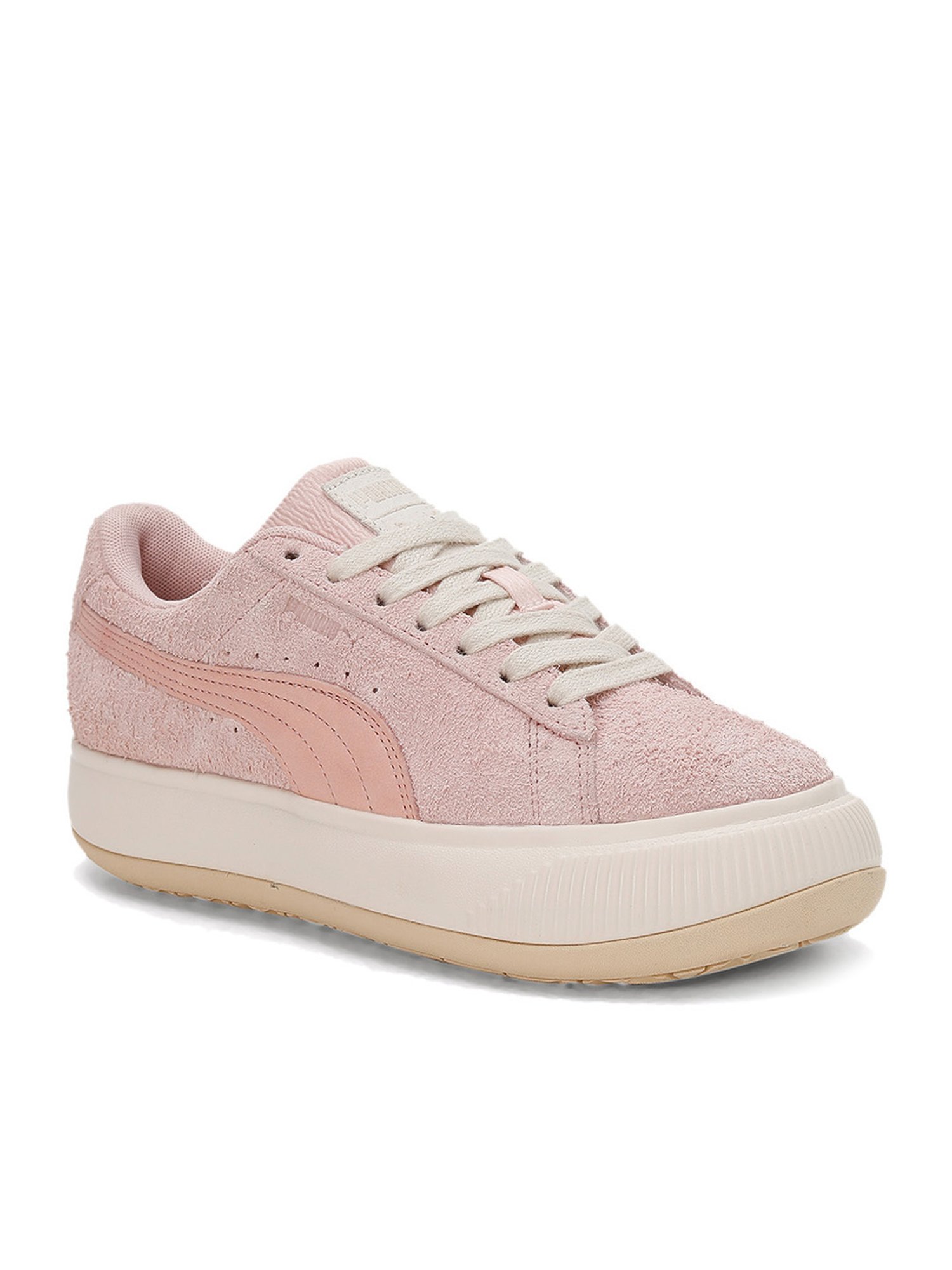 Pink suede hotsell pumas women's