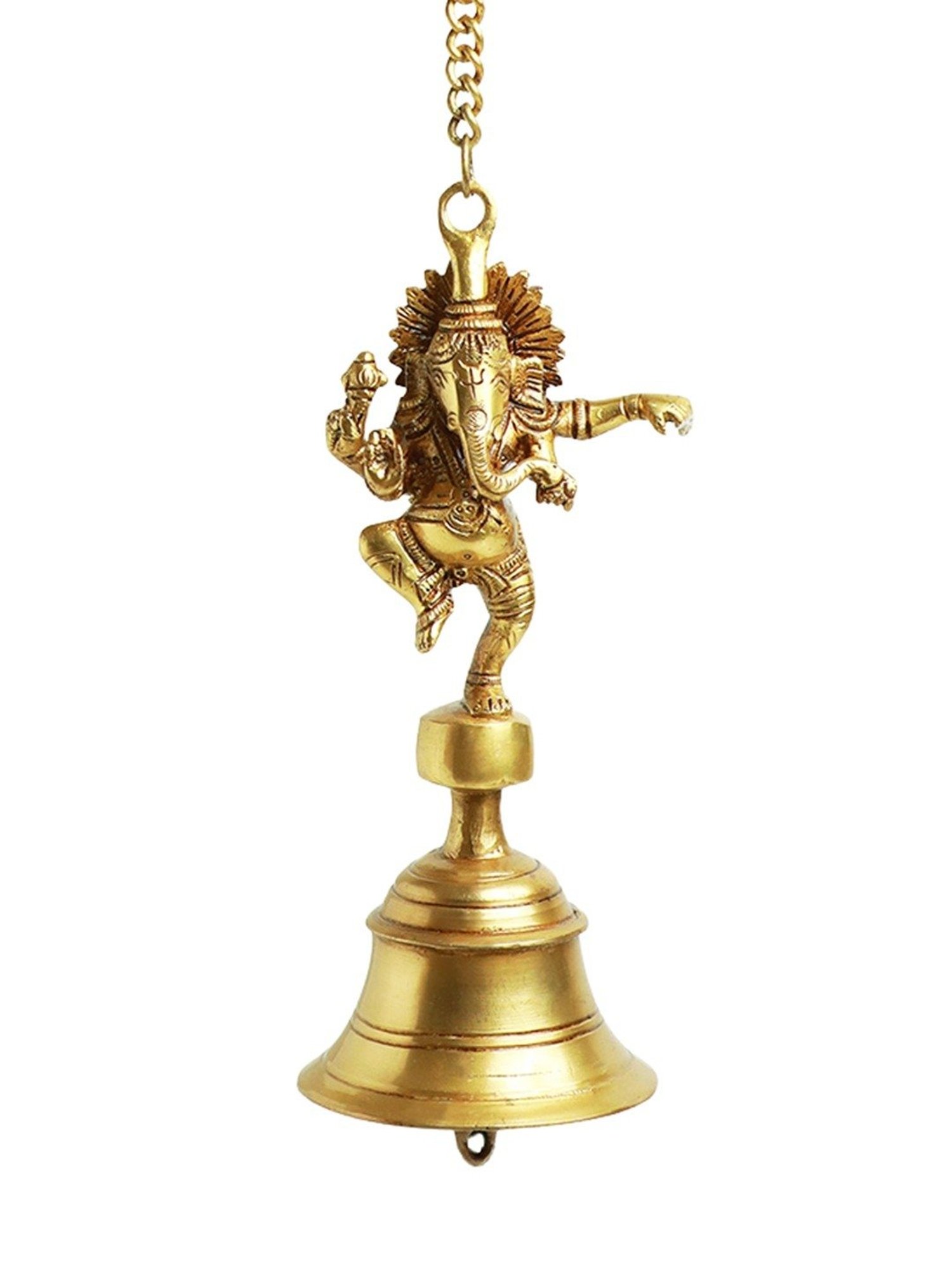 Buy ExclusiveLane Elegant Peacock Hand-Etched Gold Brass Hanging Bell at  Best Price @ Tata CLiQ