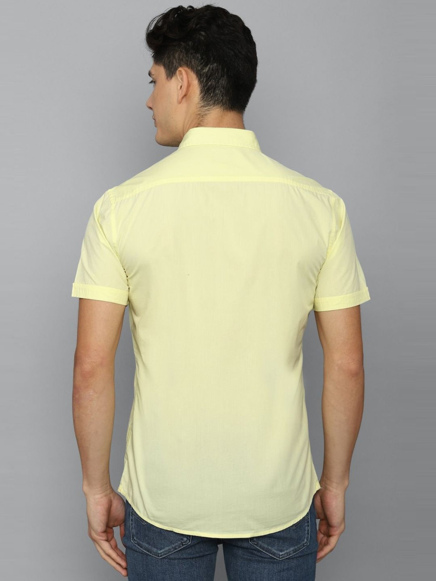 VOI JEANS Men Solid Casual Yellow Shirt - Buy VOI JEANS Men Solid Casual Yellow  Shirt Online at Best Prices in India | Flipkart.com