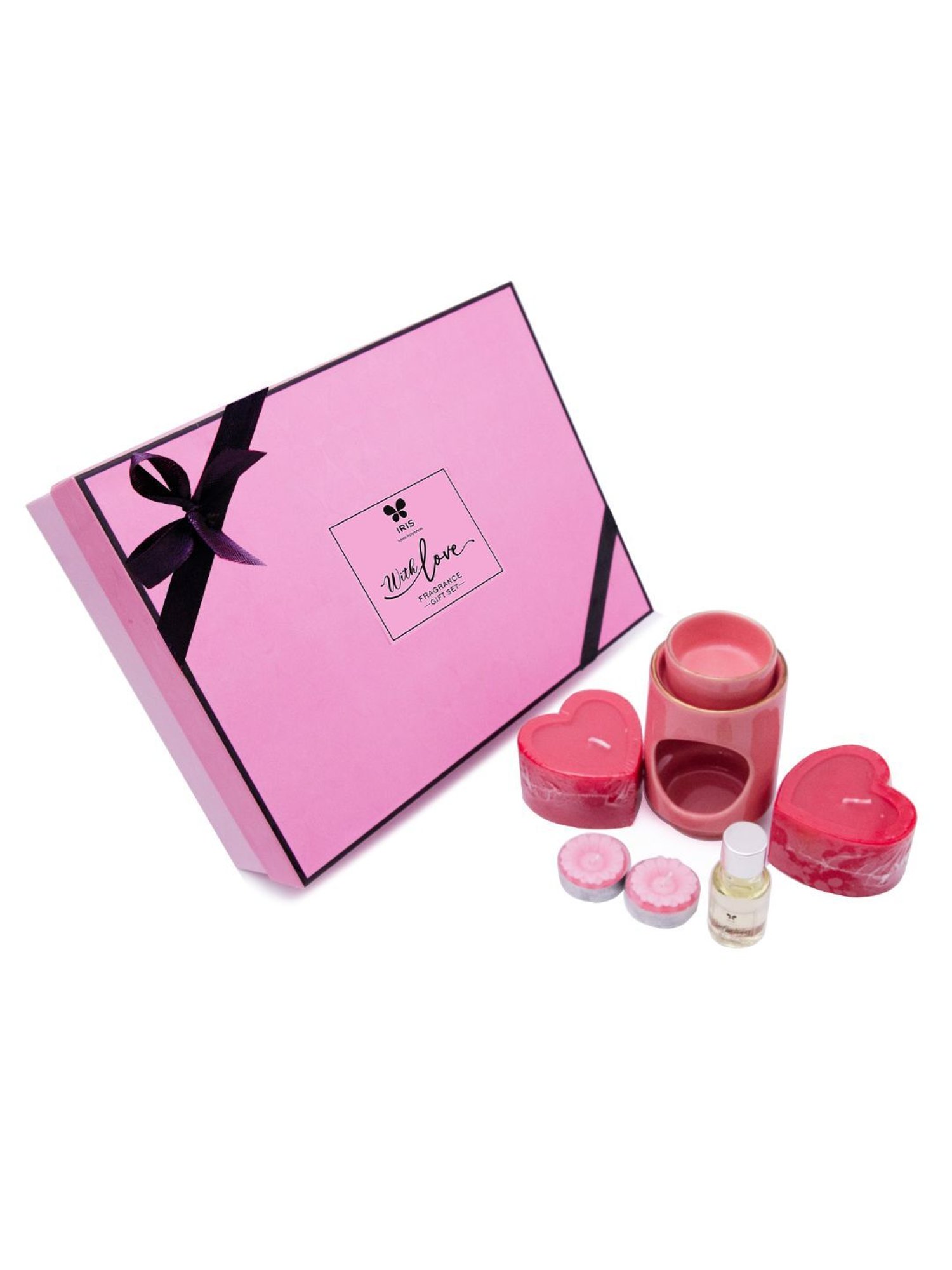 Buy IRIS Pink Wax Fragrance Gift Set of Oil Burner Candles at