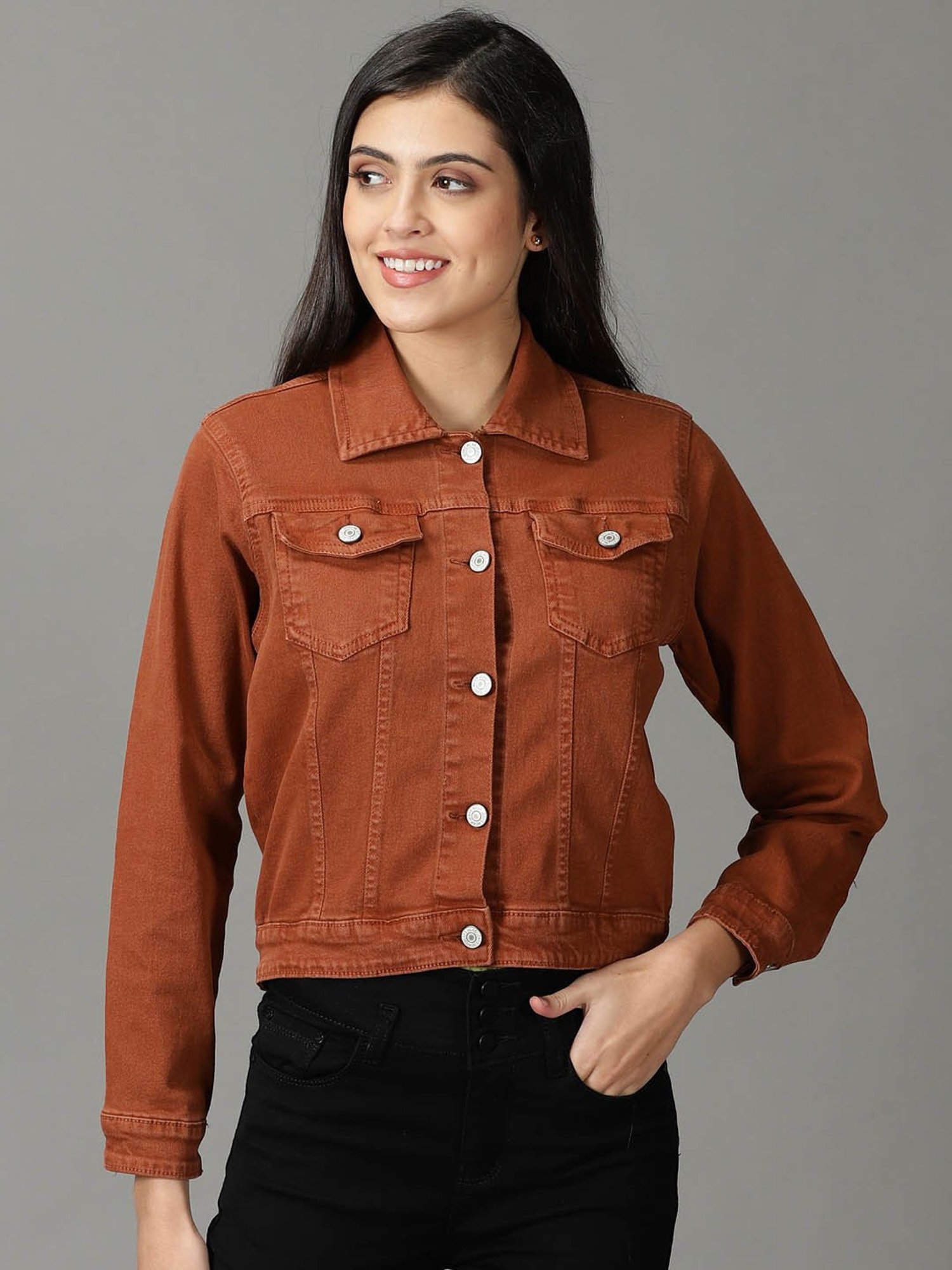 Rust denim clearance jacket