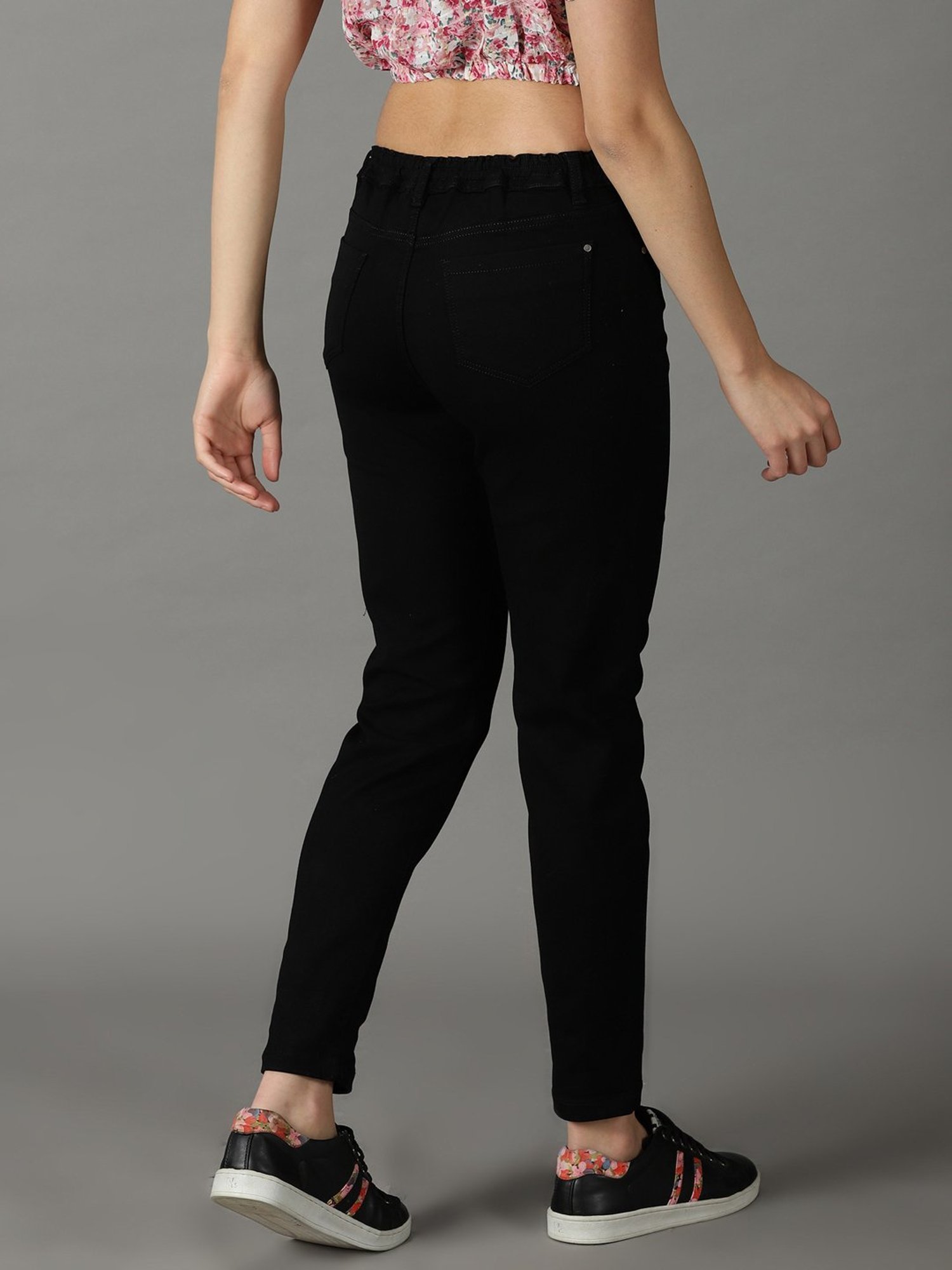 Girls jeans hot sale black colour