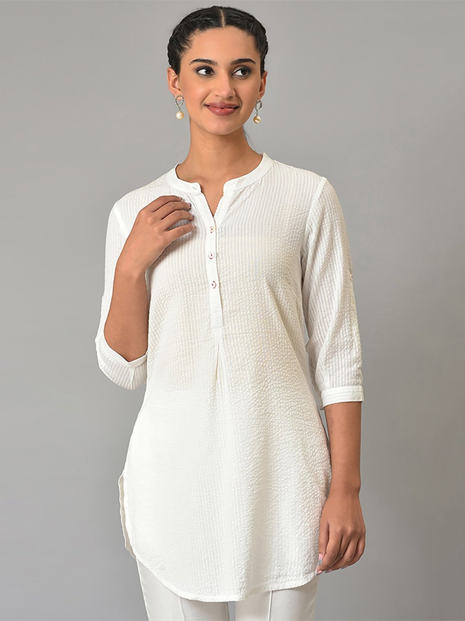 Buy Aurelia woman cotton printed blue kurta Online at Best Prices in India  - JioMart.