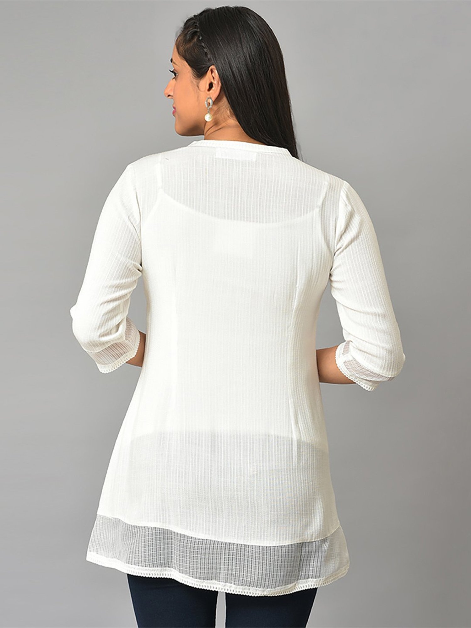 Buy White & Black Kurtas for Women by AURELIA Online | Ajio.com