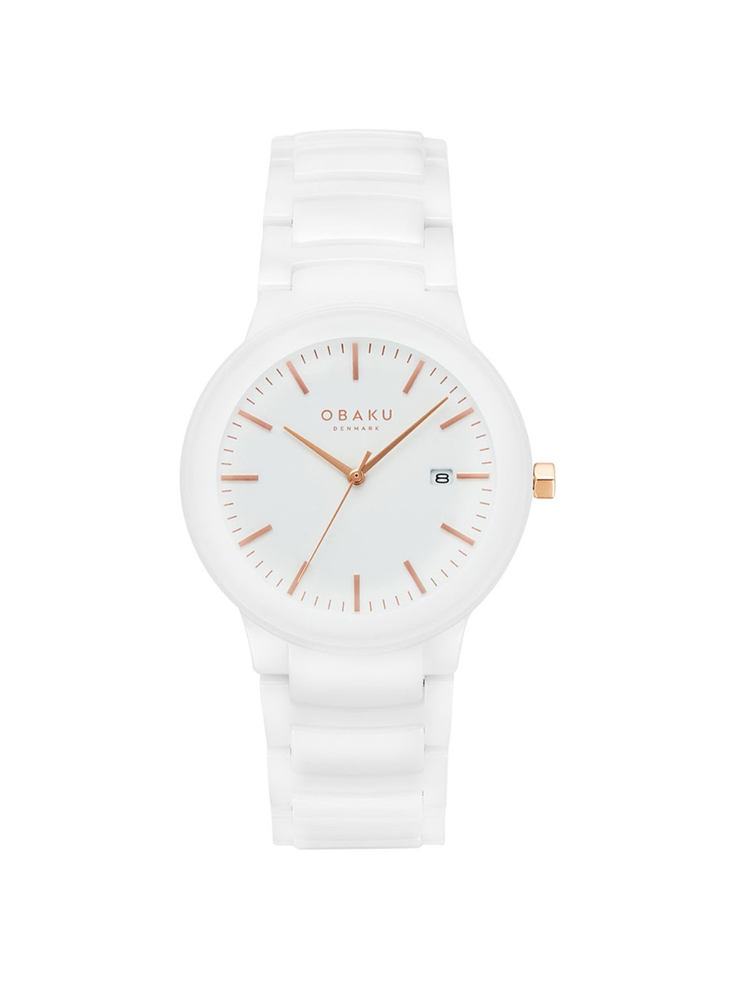 【最終値下げ】Lu.Official Sheer Circle Tank 白 Buy OBAKU V280LDWWCW Pil Lille Milk Analog Watch for Women at Best