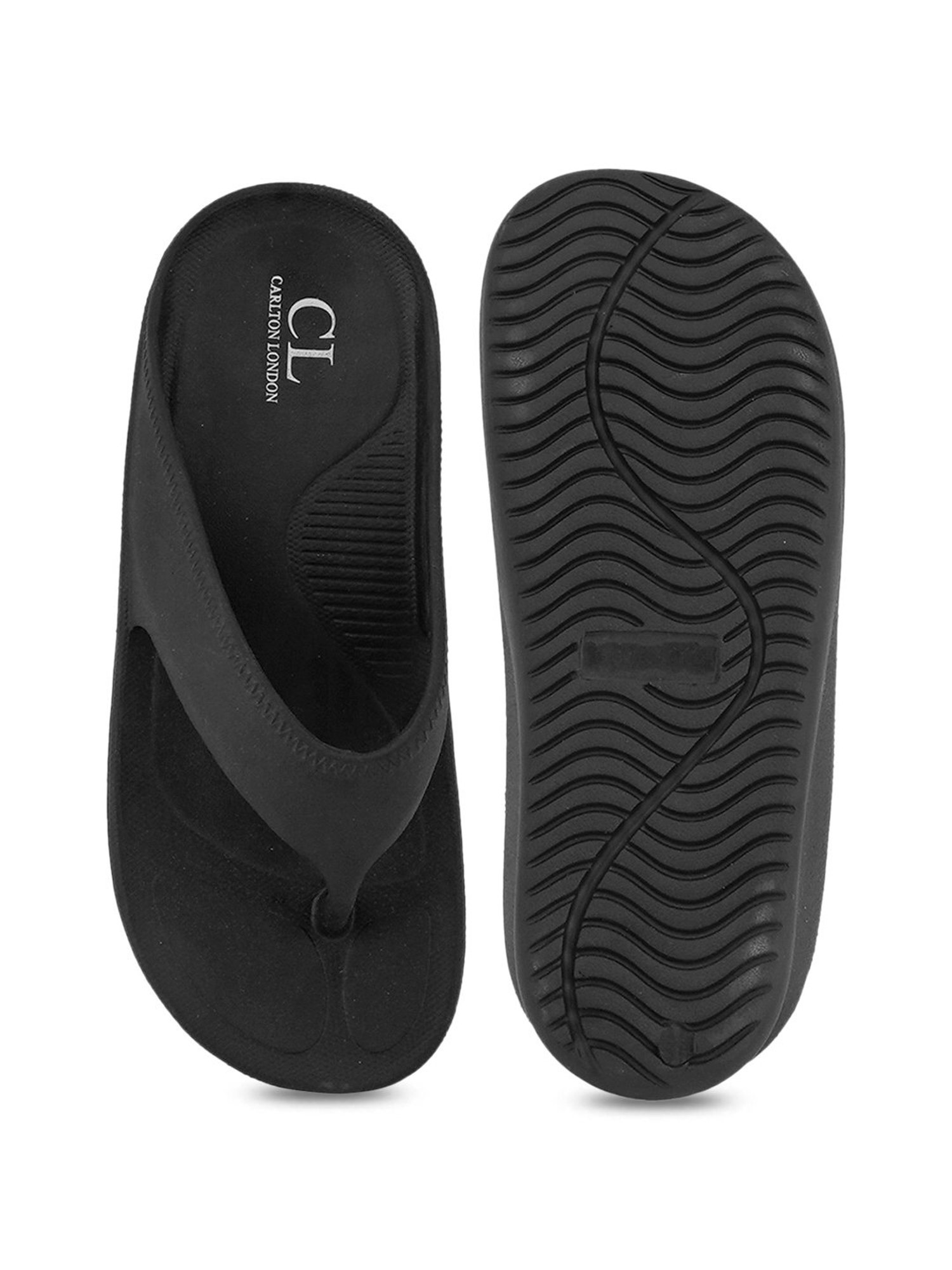 Buy Carlton London Men Black Sandals - Sandals for Men 9051255 | Myntra