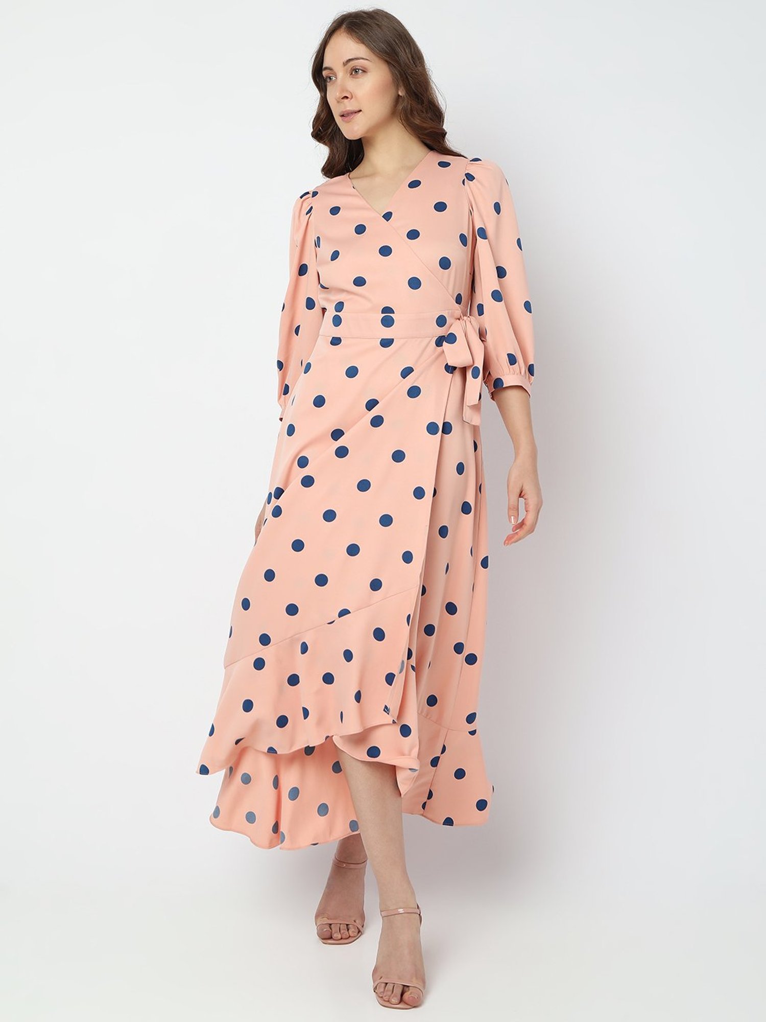 Vero moda peach outlet dress