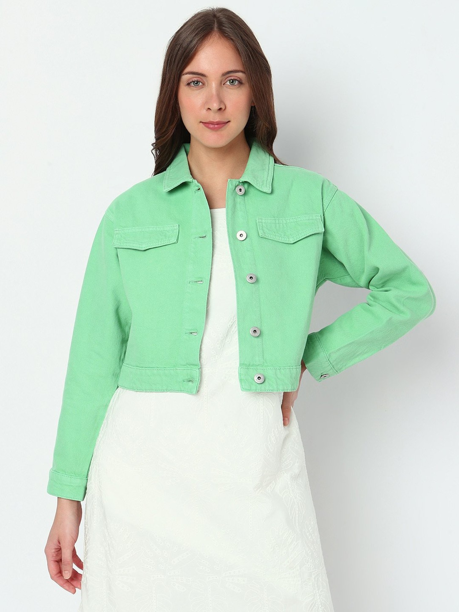 Top more than 79 neon green denim jacket best