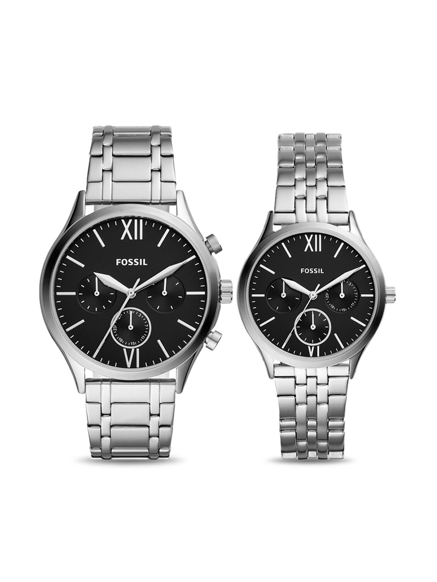 Buy Fossil BQ2469SET Fenmore Midsize Couples Analog Watch at Best