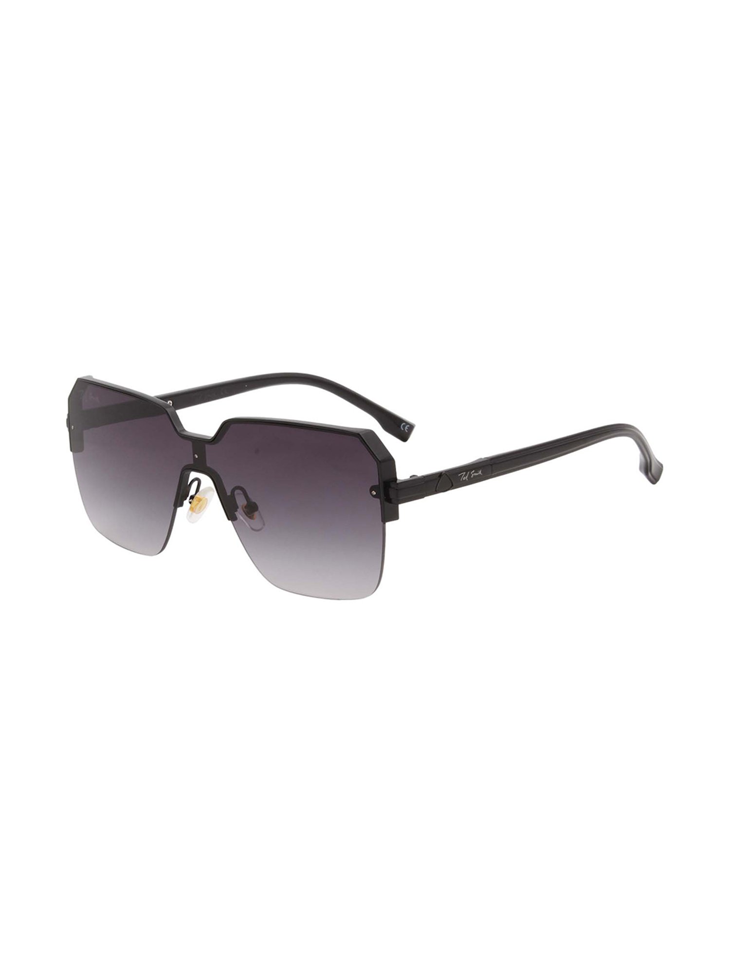 Ted Smith Grey Square UV Protection Unisex Sunglasses